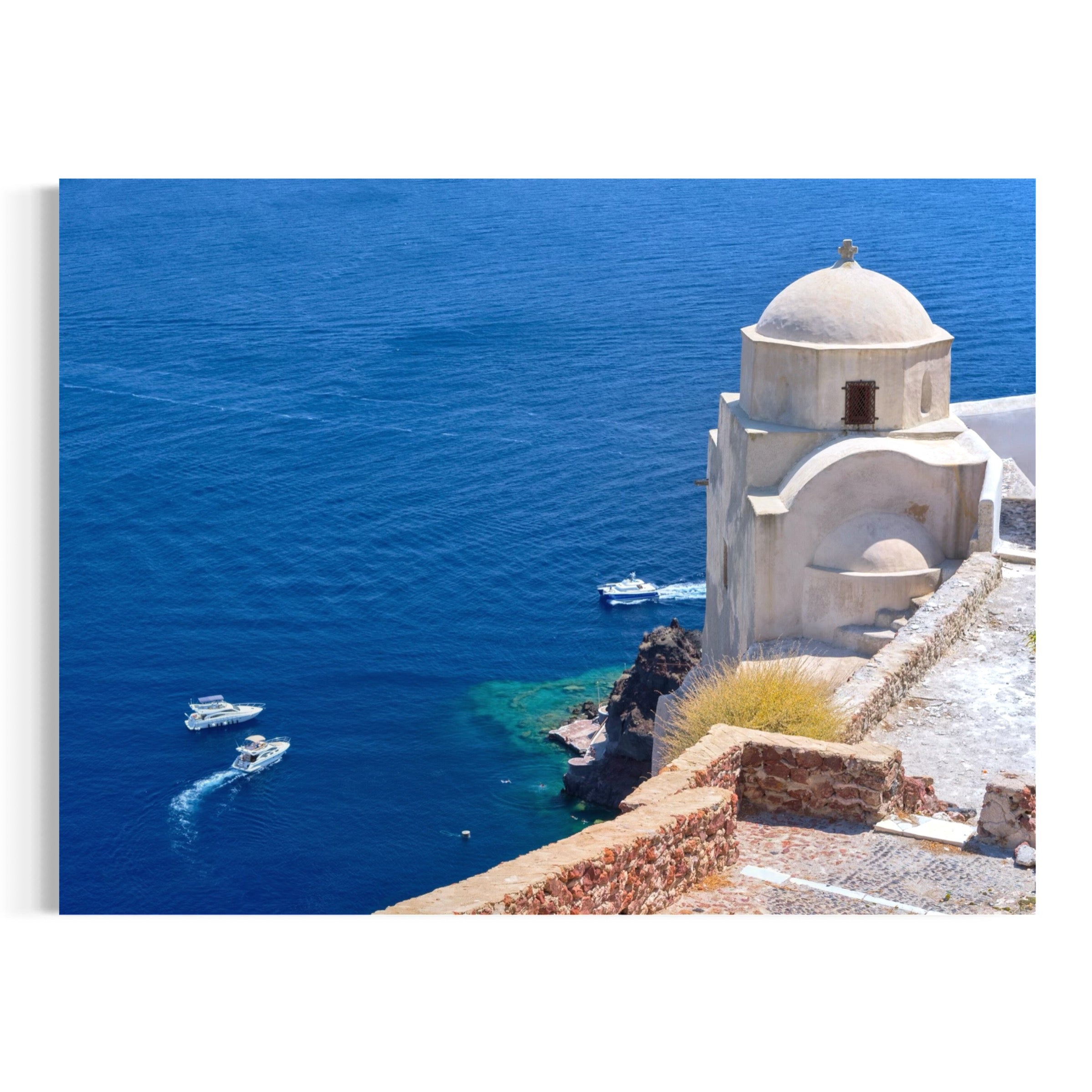 Iconic Greek View - Moderno Wall Art Wall Art