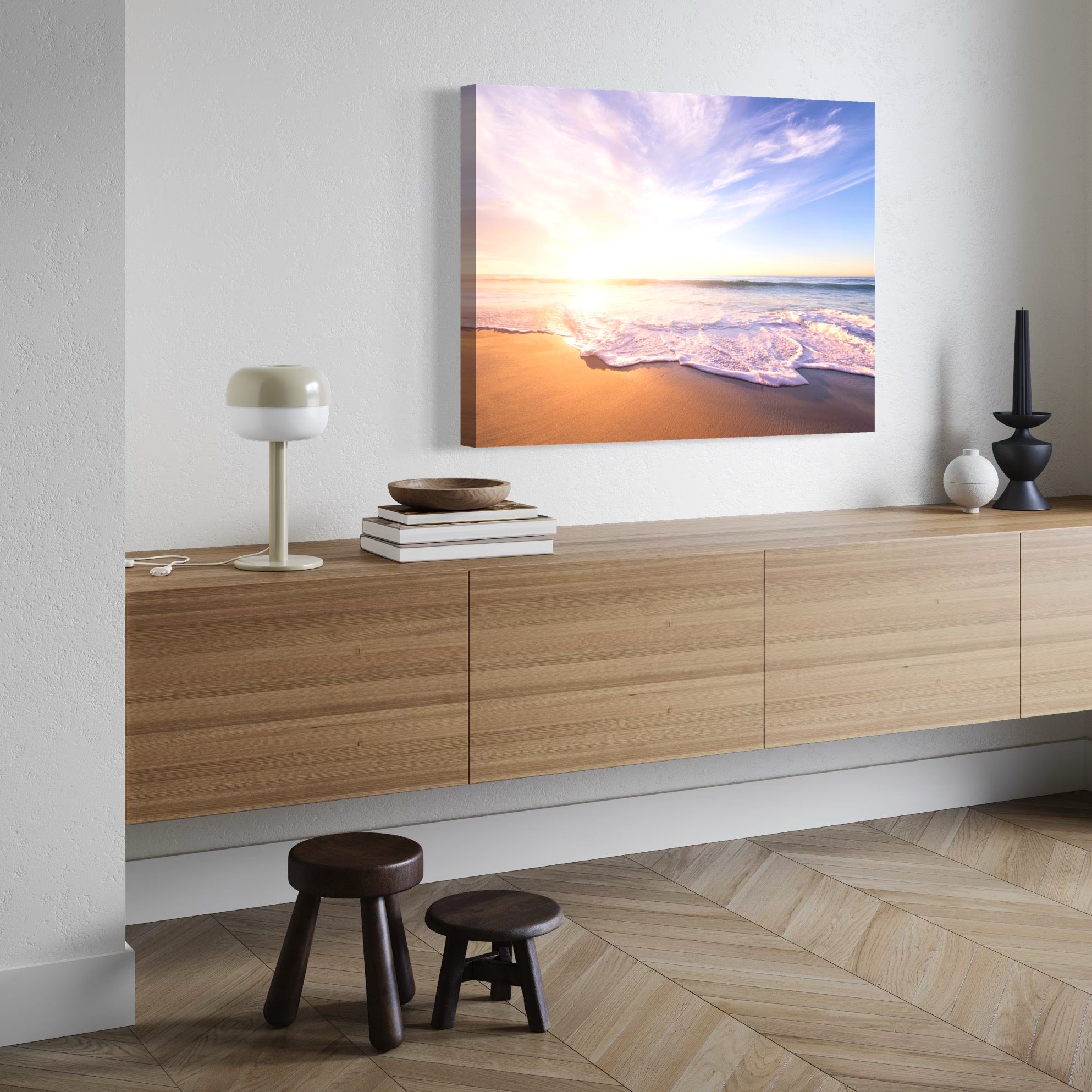 Shoreline Glow - Moderno Wall Art Wall Art