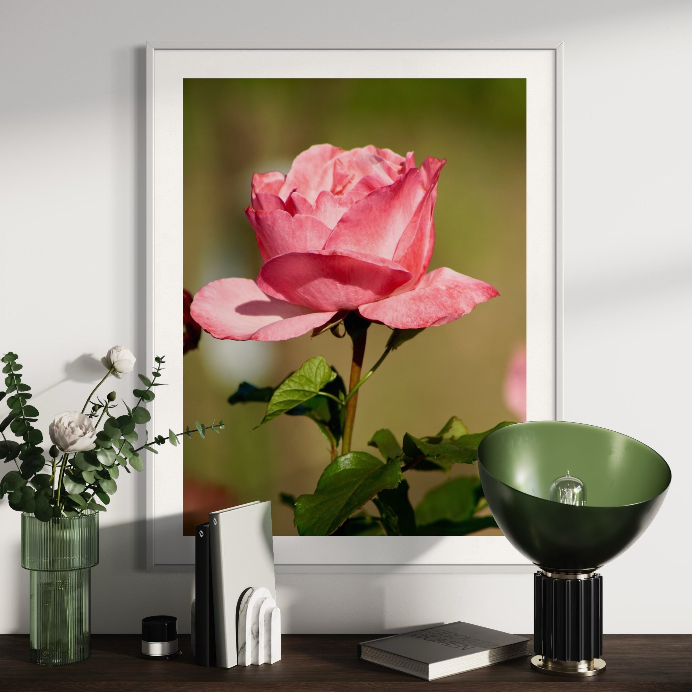 Sunlit Rose - Moderno Wall Art Wall Art