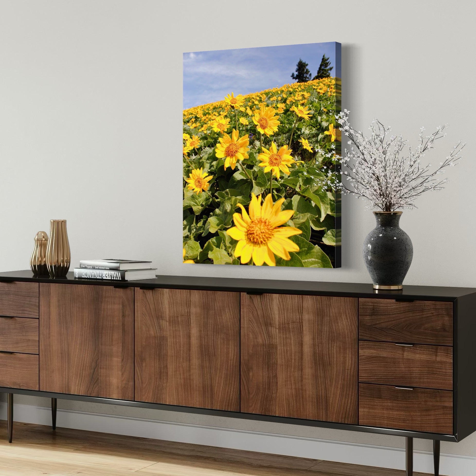 Hill of Sunshine - Moderno Wall Art Wall Art