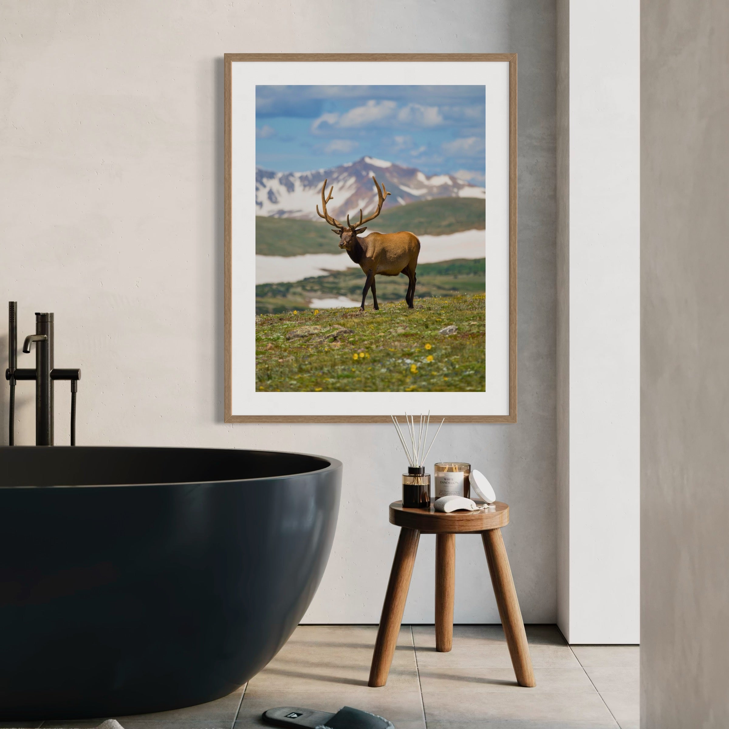Deer in the Highlands - Moderno Wall Art Wall Art