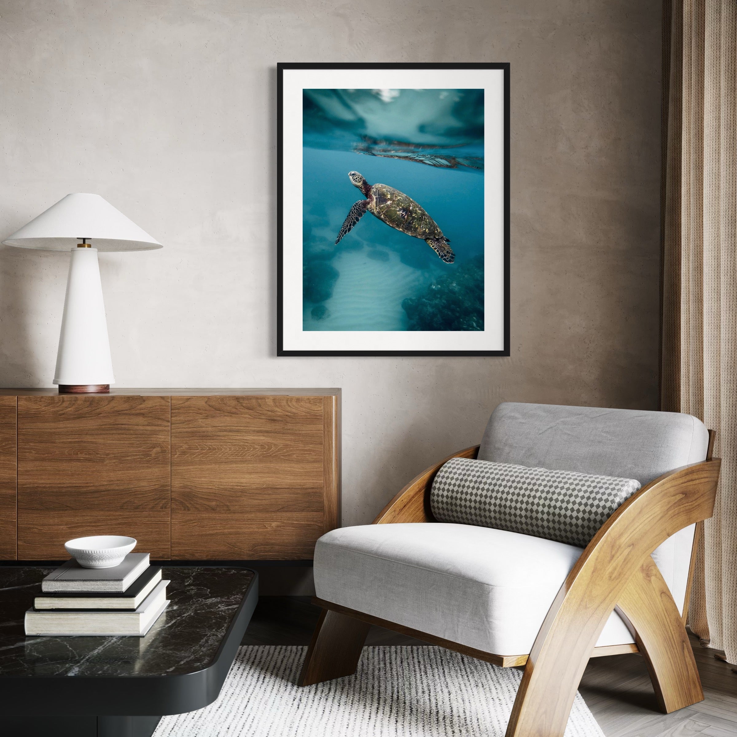 Grace Beneath the Waves - Moderno Wall Art Wall Art