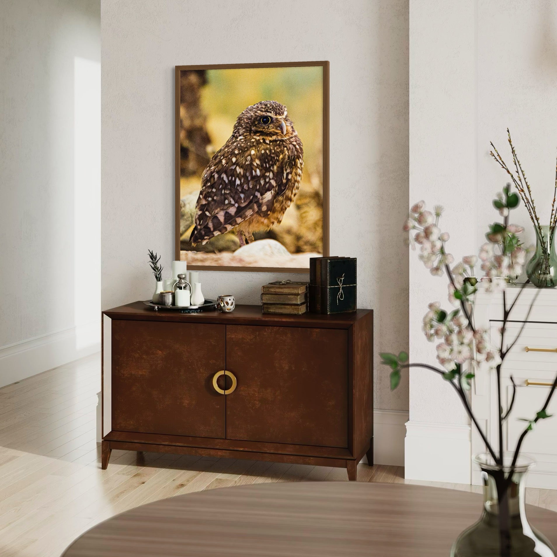 Perched in Thought - Moderno Wall Art Wall Art