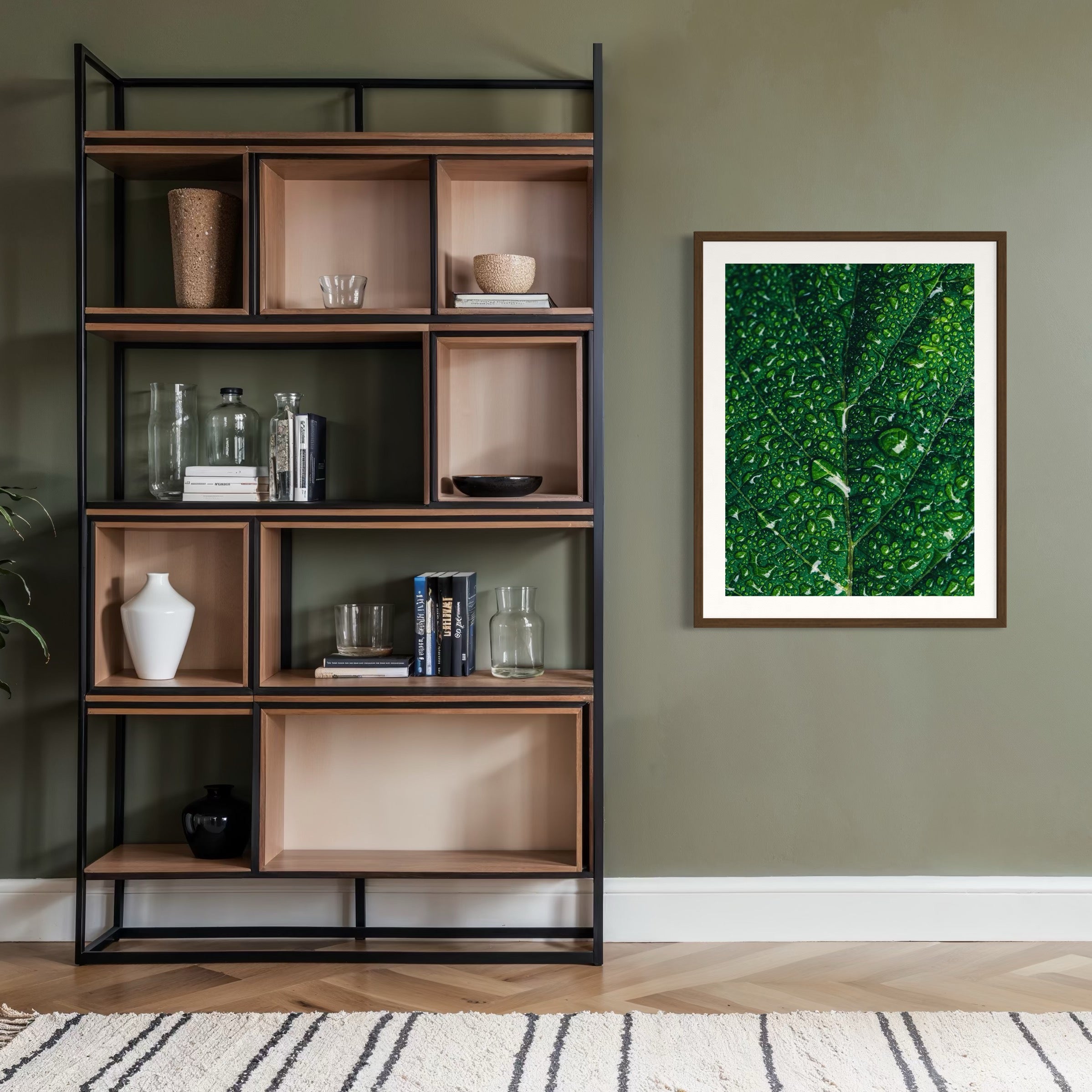 Dew-Kissed Green - Moderno Wall Art Wall Art