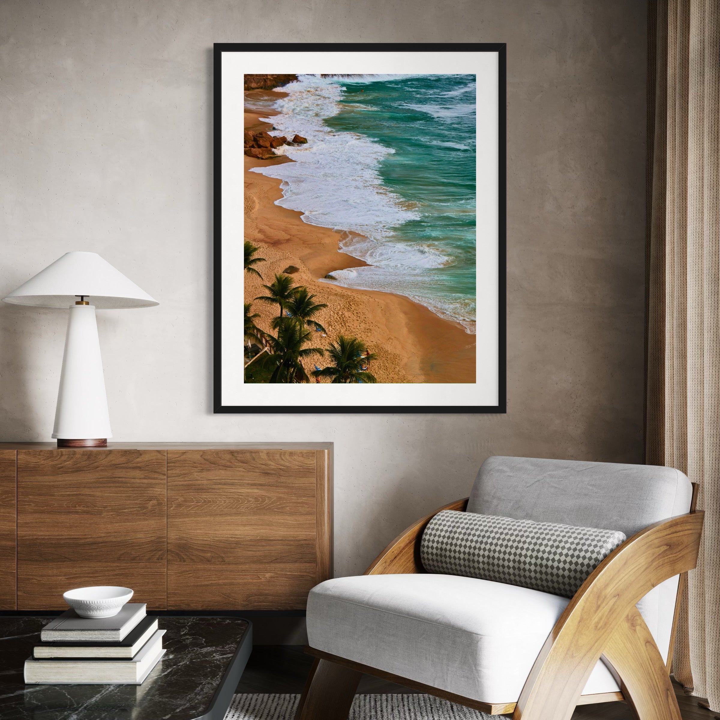 Rio’s Tranquil Shore - Moderno Wall Art Wall Art