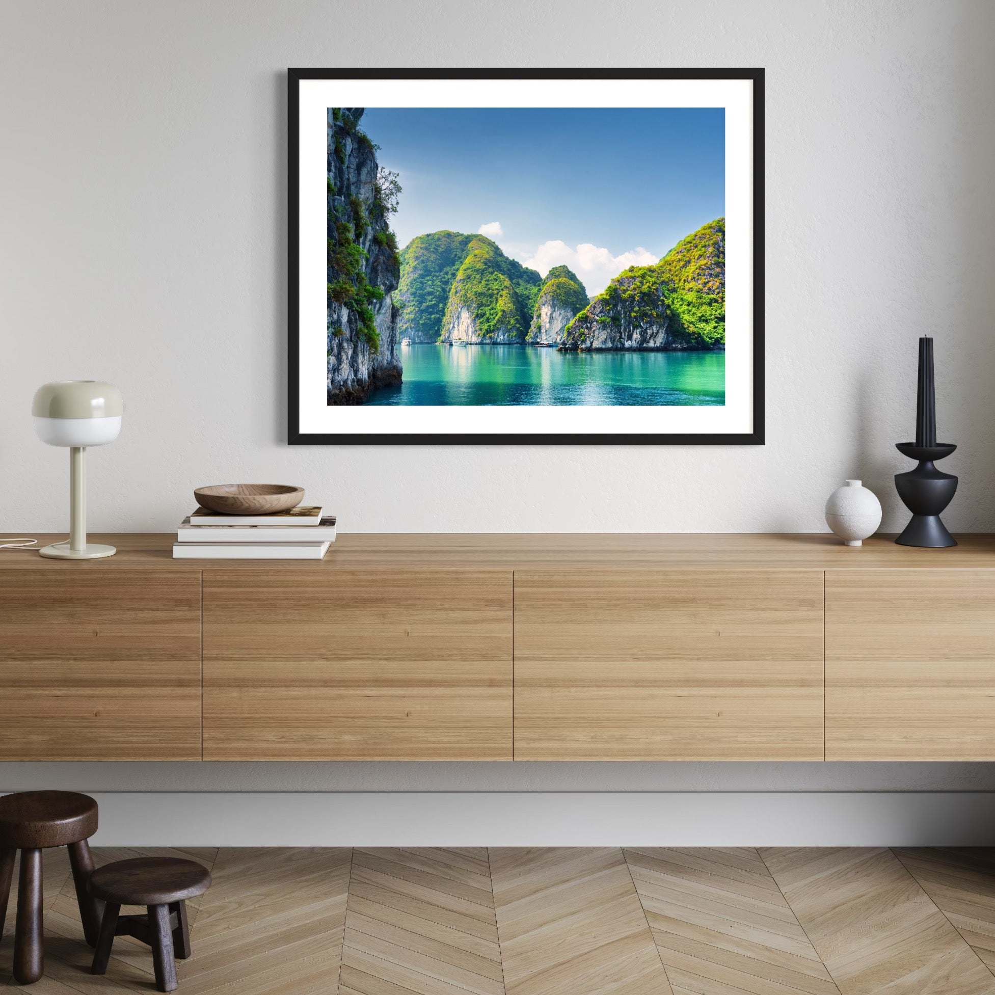 Emerald Reflections - Moderno Wall Art Wall Art