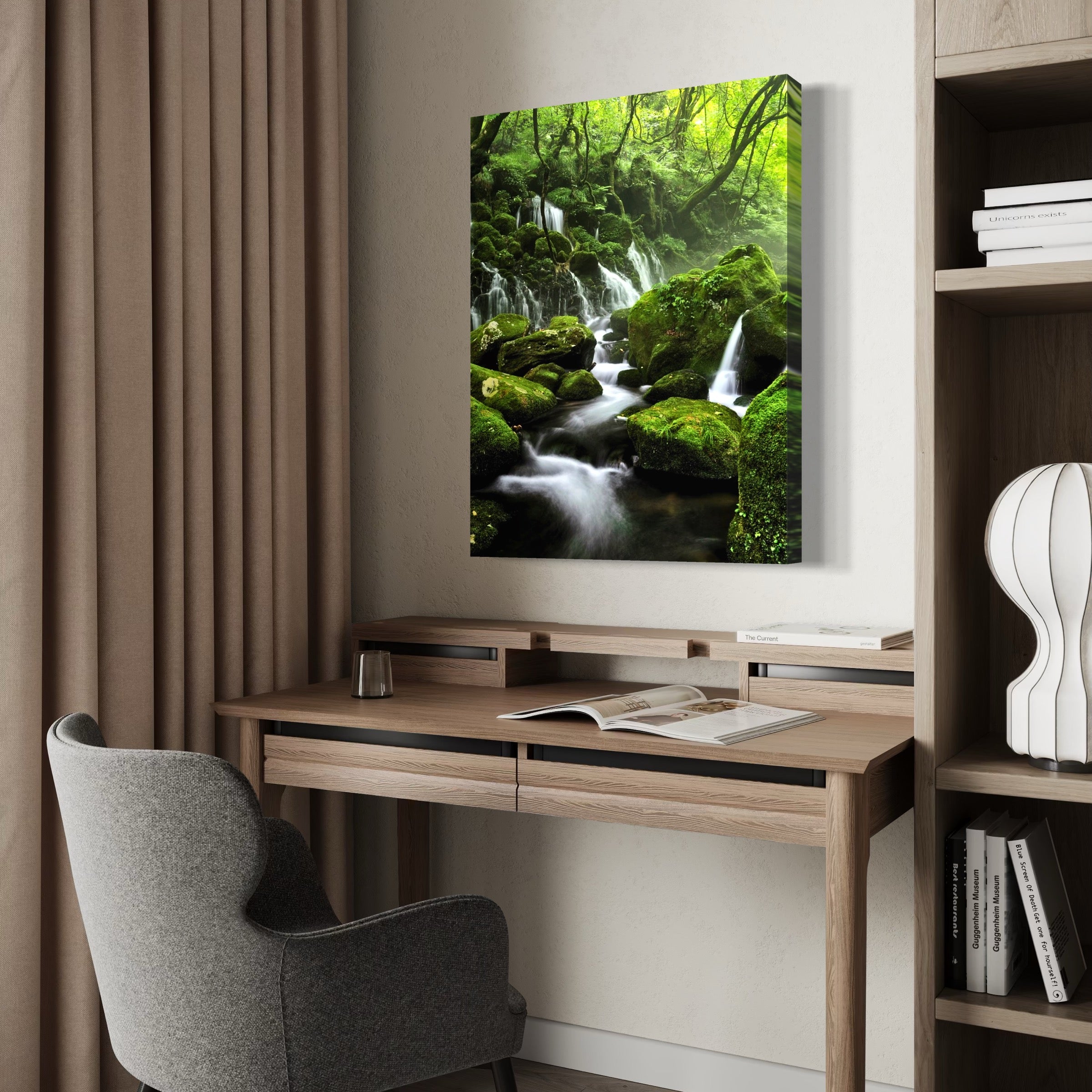 Jungle Cascade - Moderno Wall Art Wall Art
