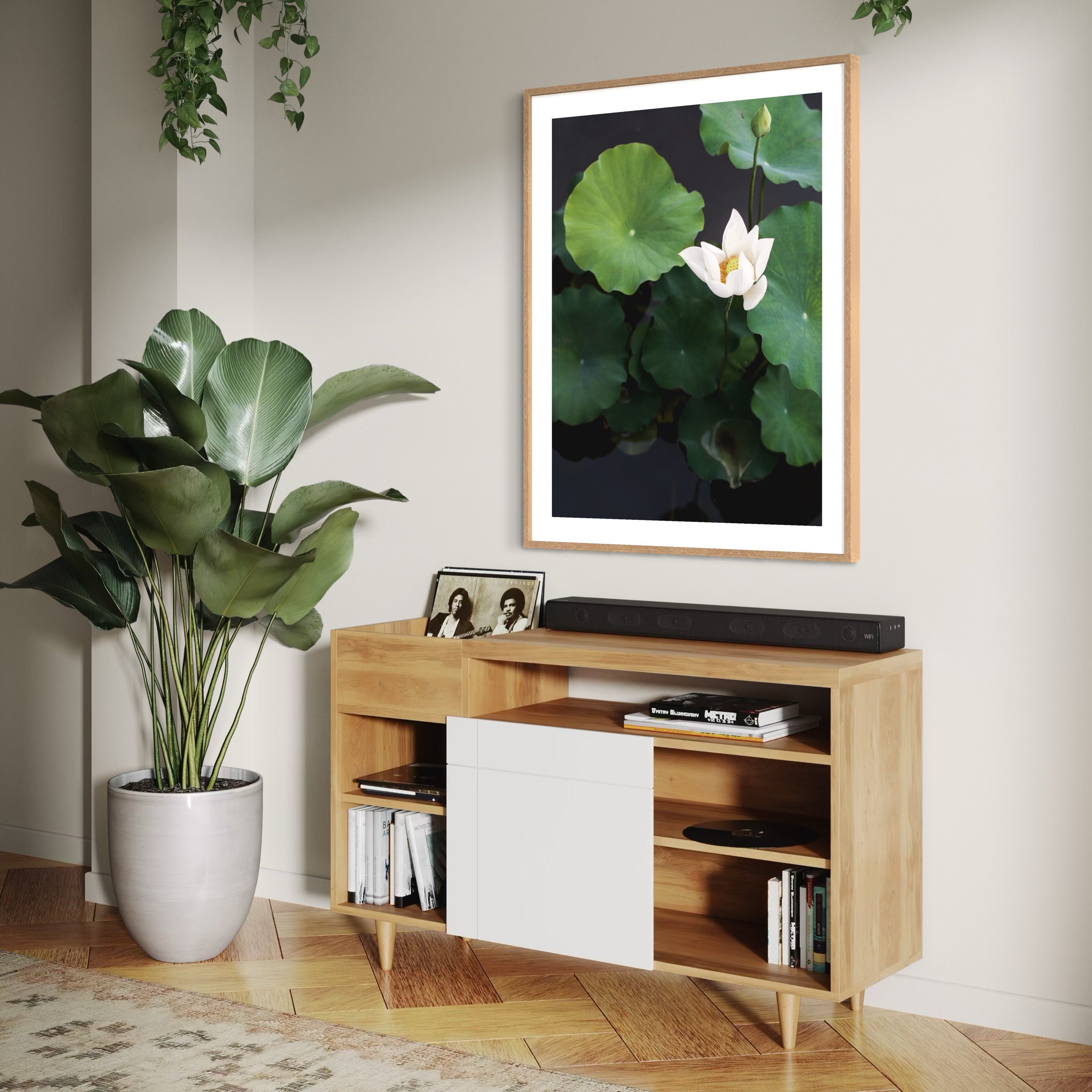 Grace in the Pond - Moderno Wall Art Wall Art