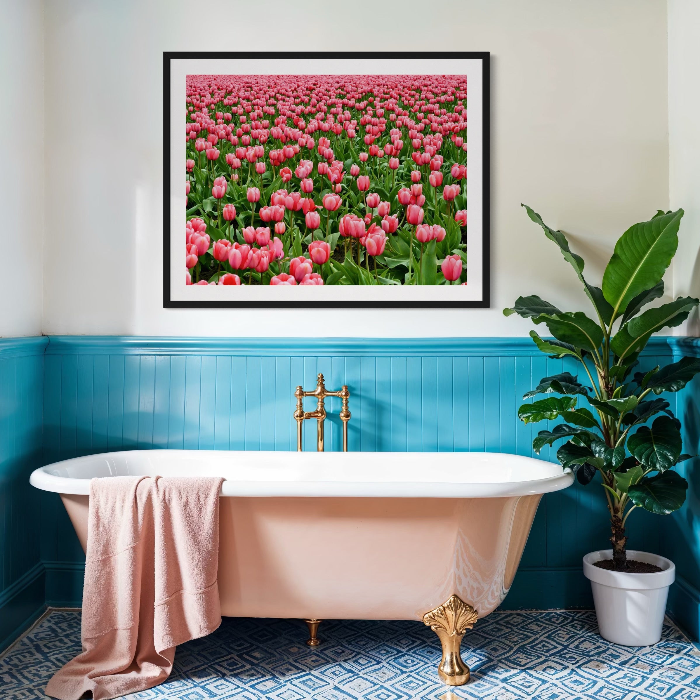 Sea of Pink - Moderno Wall Art Wall Art