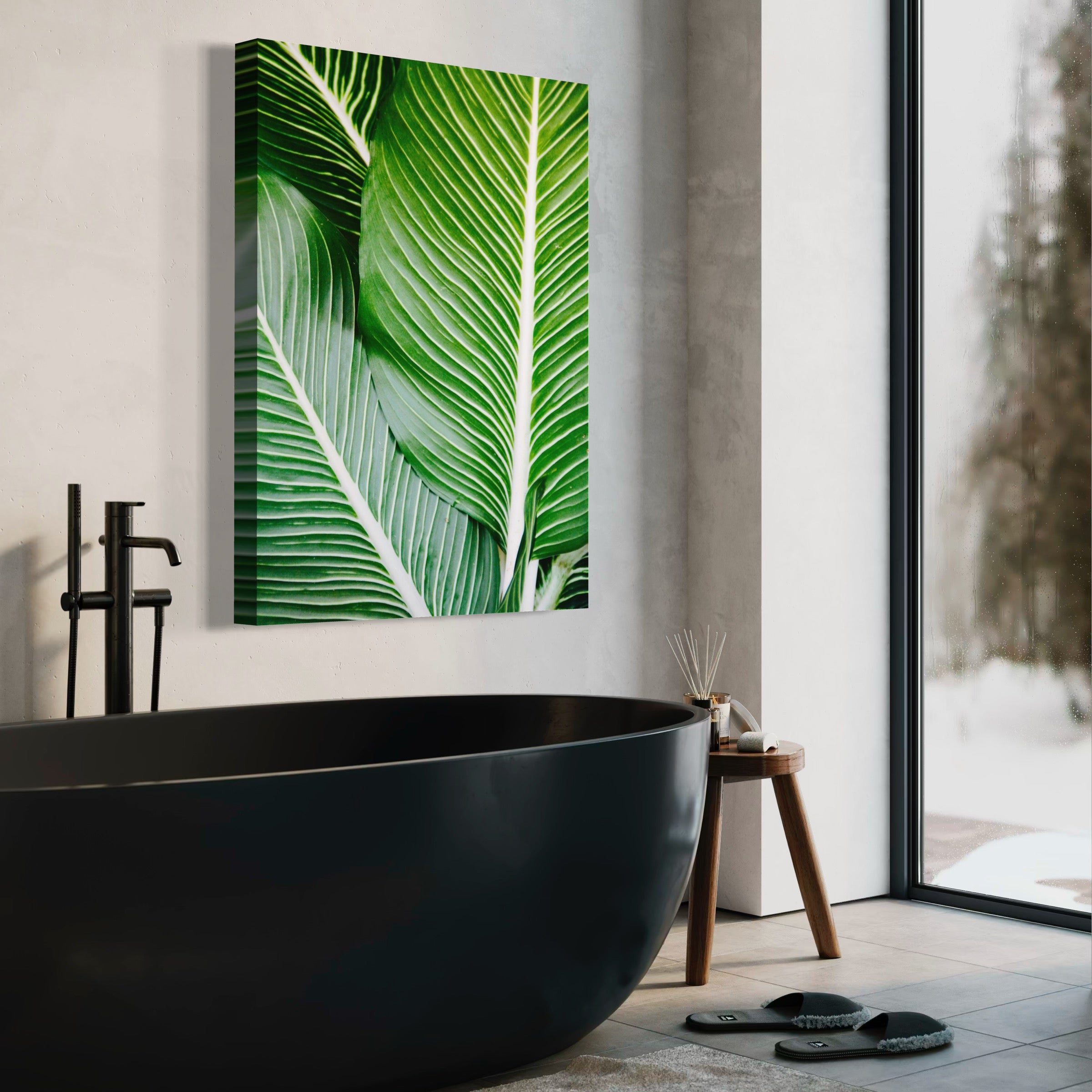 Vibrant Tropical Foliage - Moderno Wall Art Wall Art