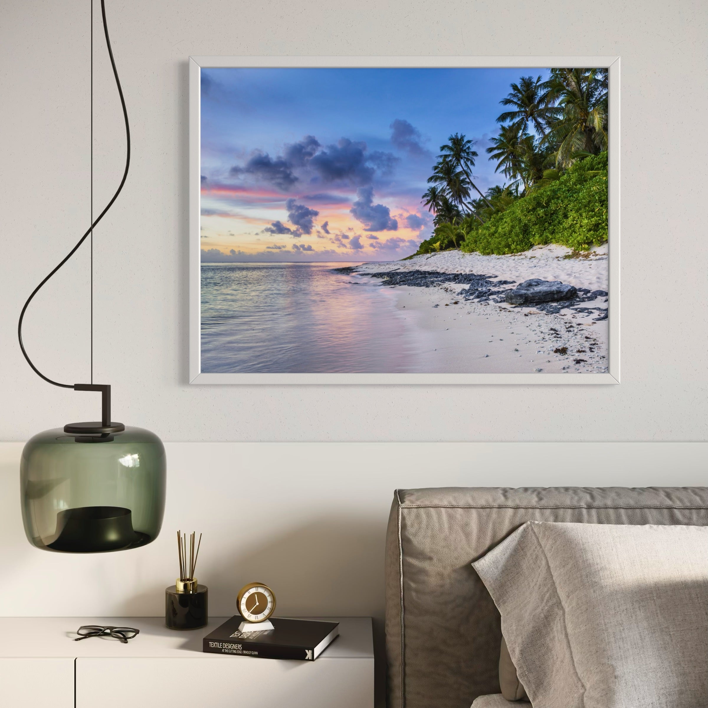Twilight over Tropics - Moderno Wall Art Wall Art