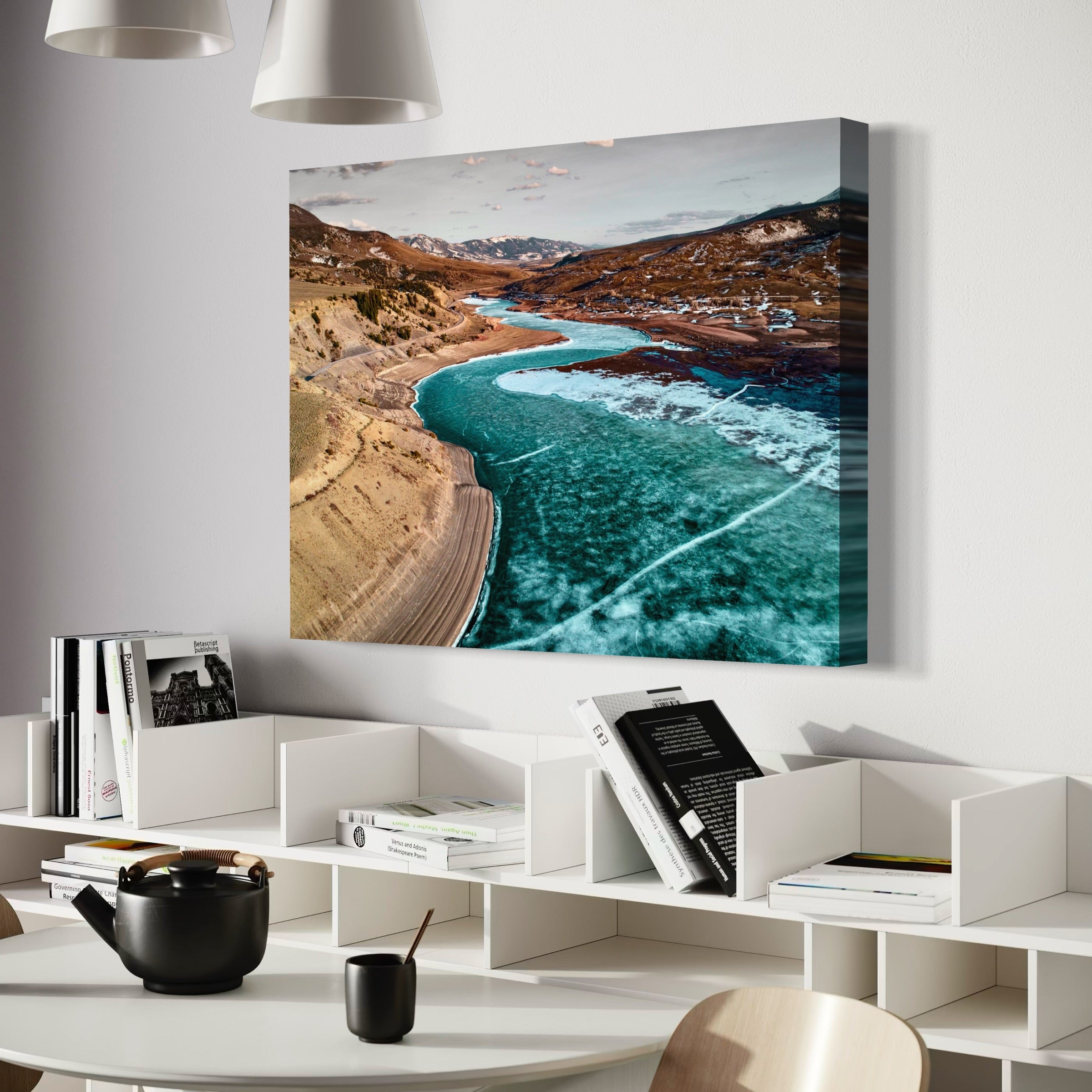 Blue Divide - Moderno Wall Art Wall Art