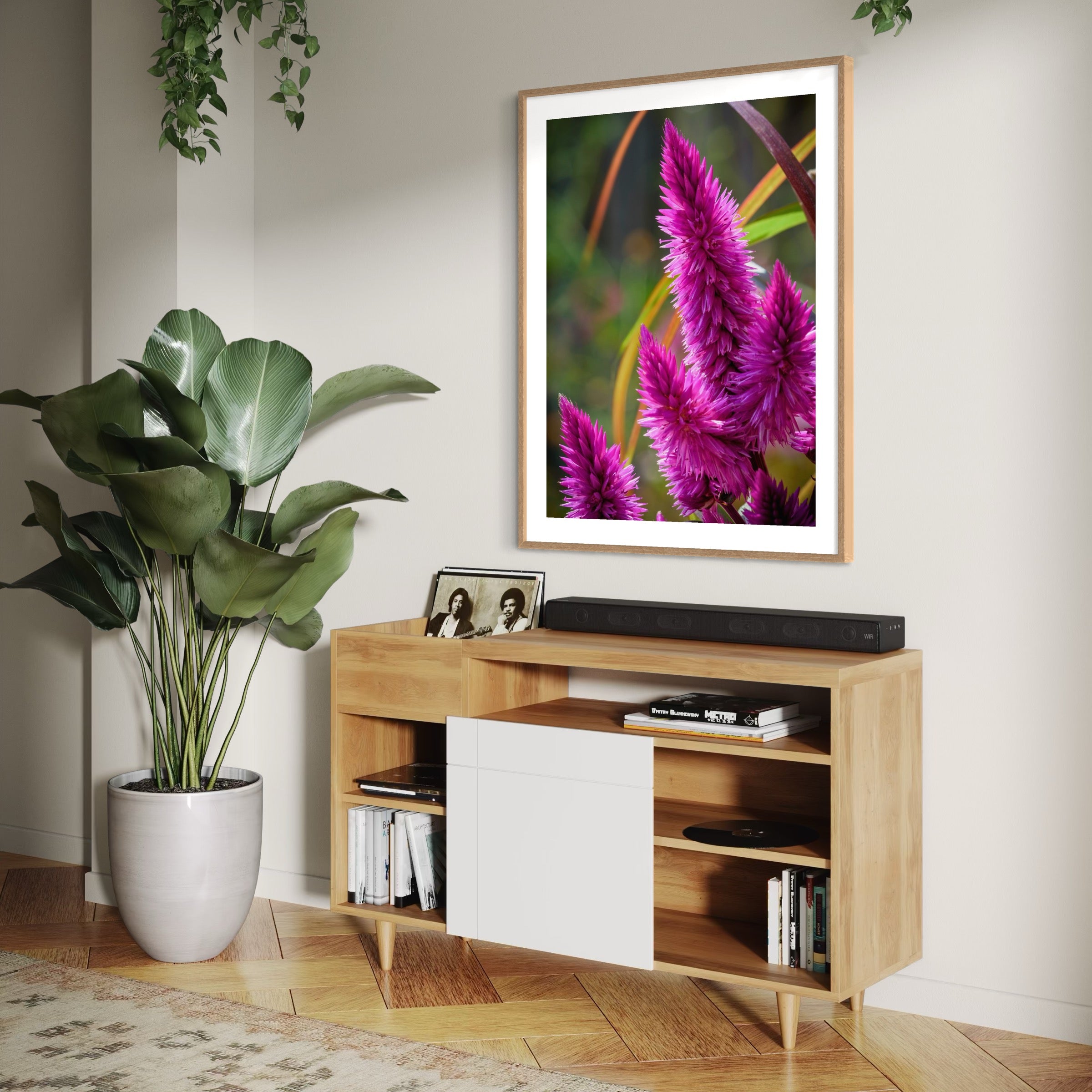 Celosia in Bloom - Moderno Wall Art Wall Art