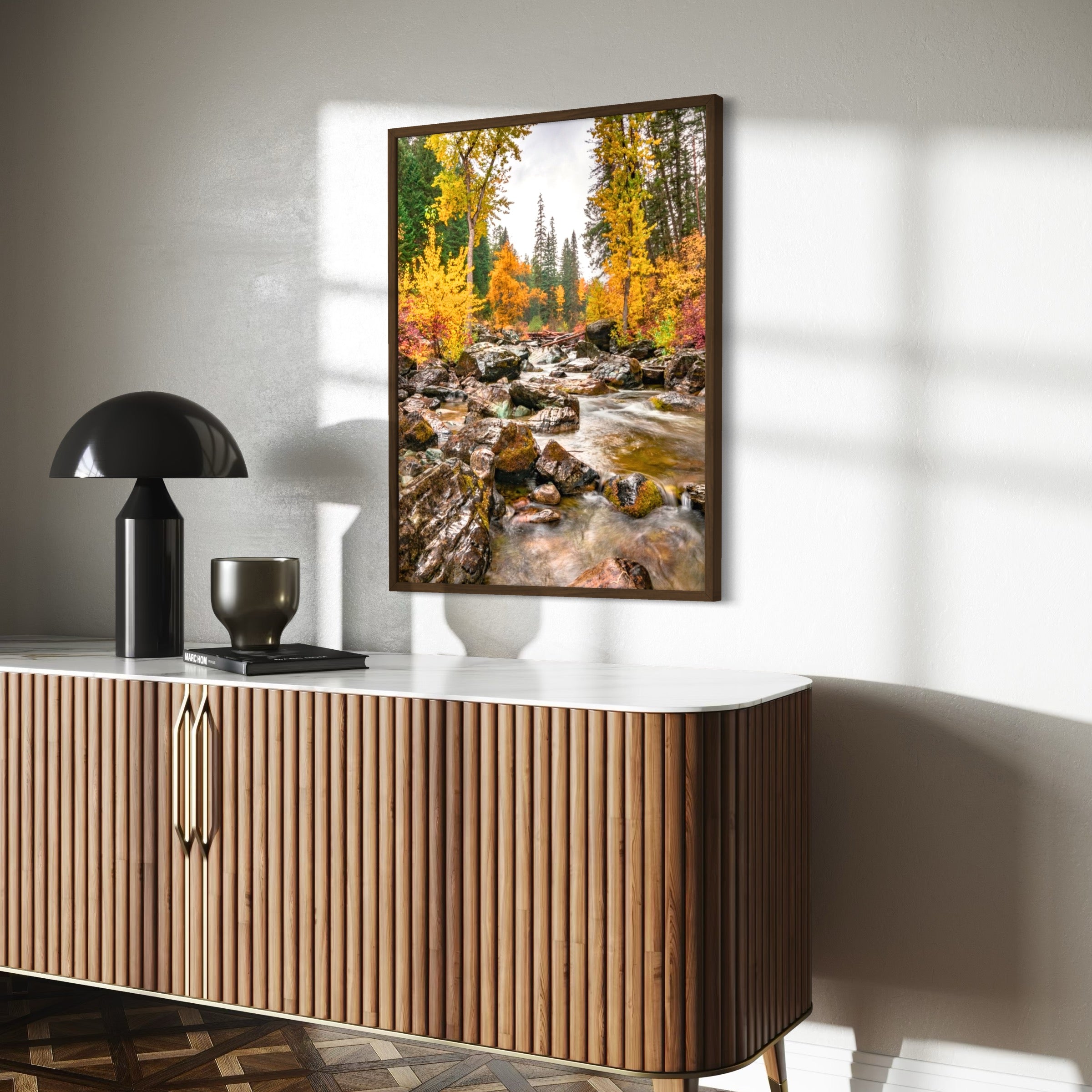 Colorful Creekside - Moderno Wall Art Wall Art