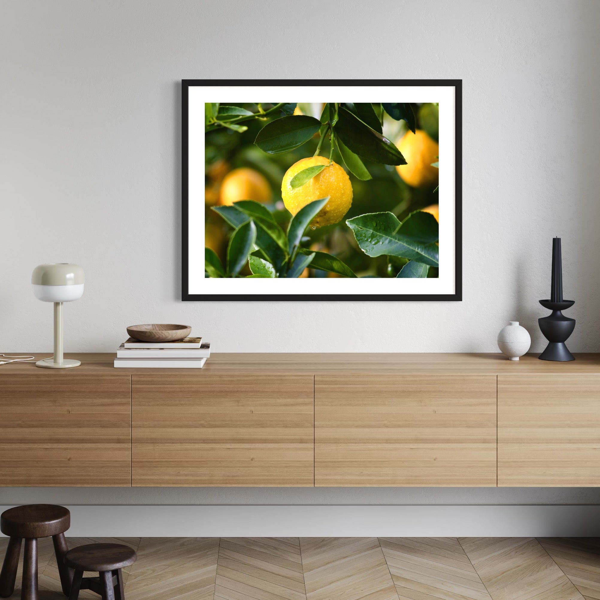 Lemon In Focus - Moderno Wall Art Wall Art
