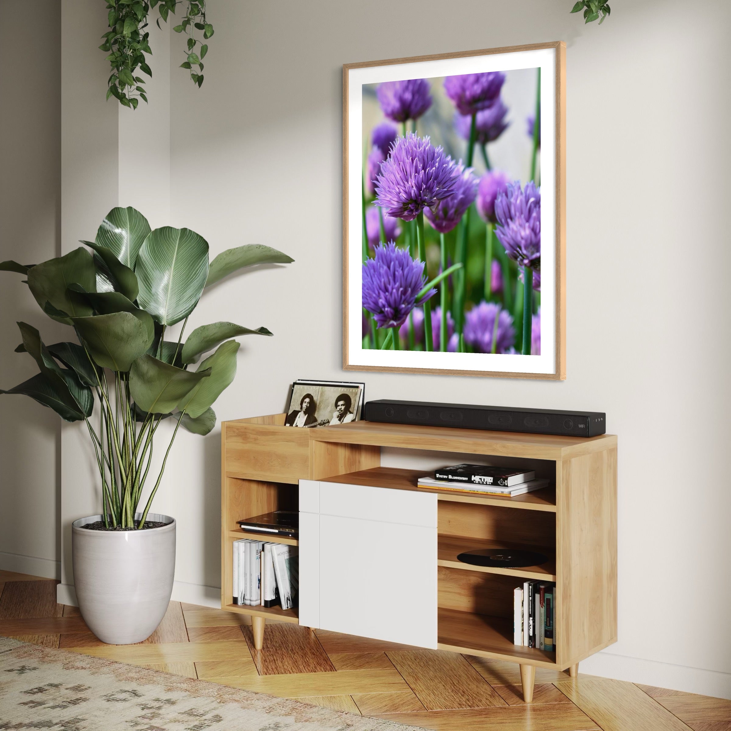 Chive Blossoms - Moderno Wall Art Wall Art