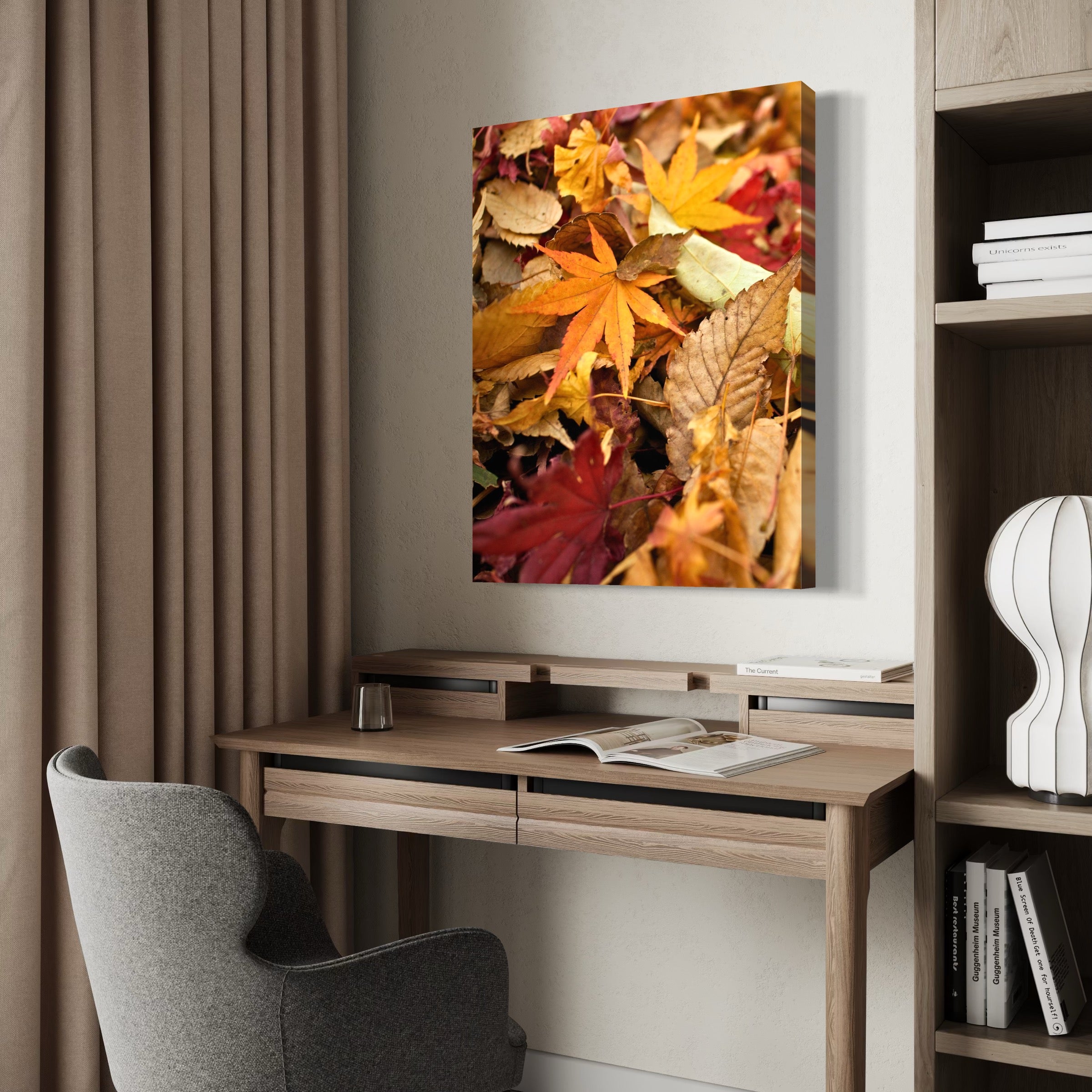 Crisp Fall Leaves - Moderno Wall Art Wall Art