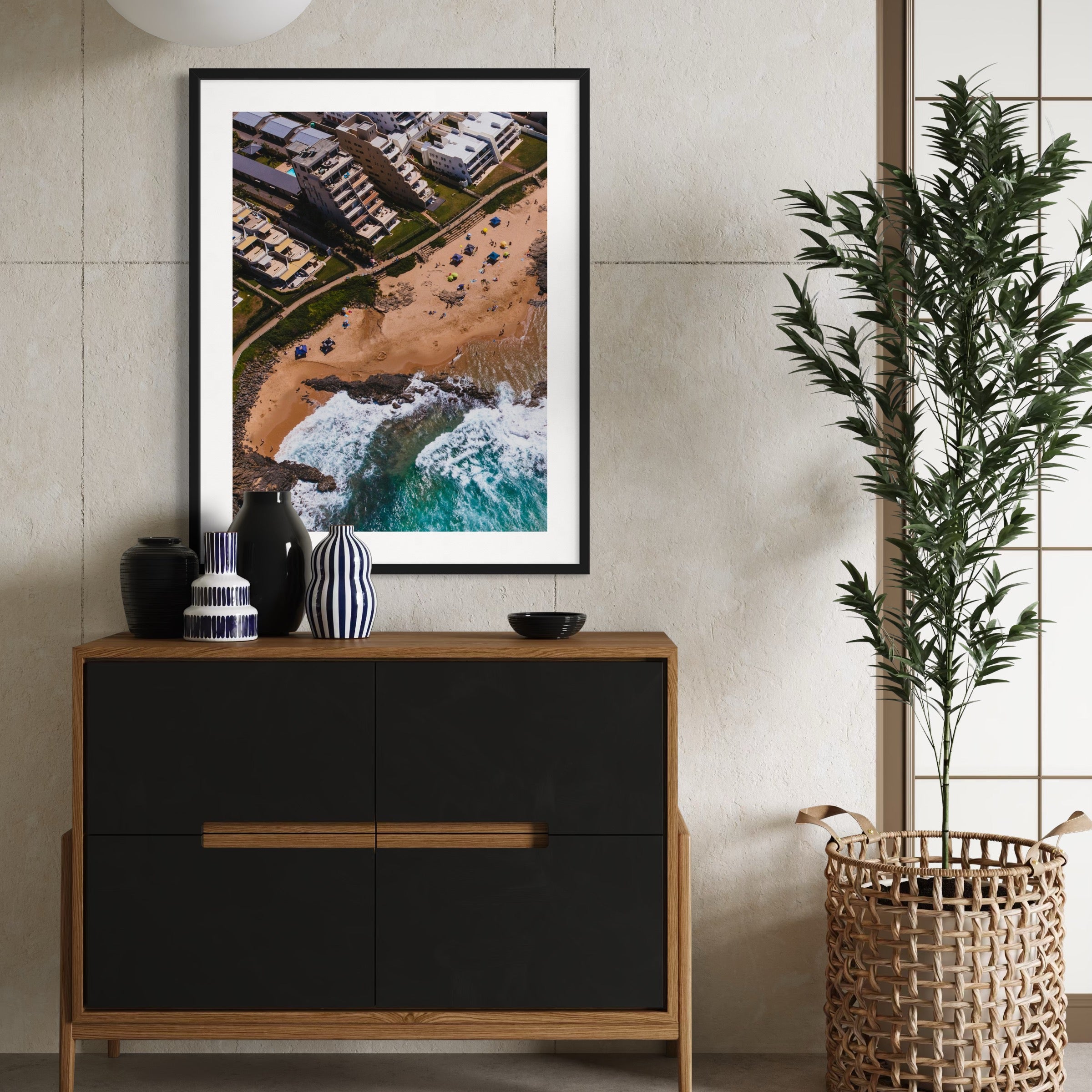 Golden Shores of Durban - Moderno Wall Art Wall Art