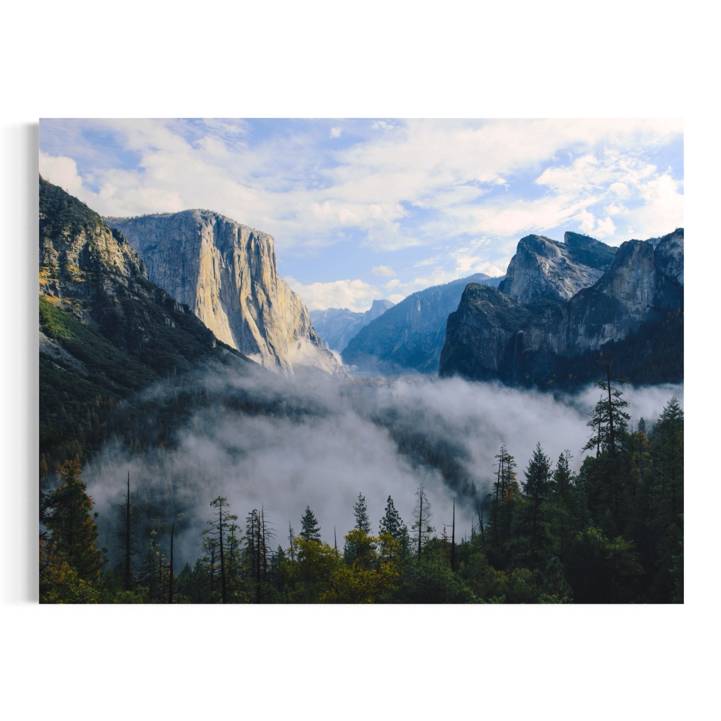 Misty Yosemite Valley - Moderno Wall Art Wall Art