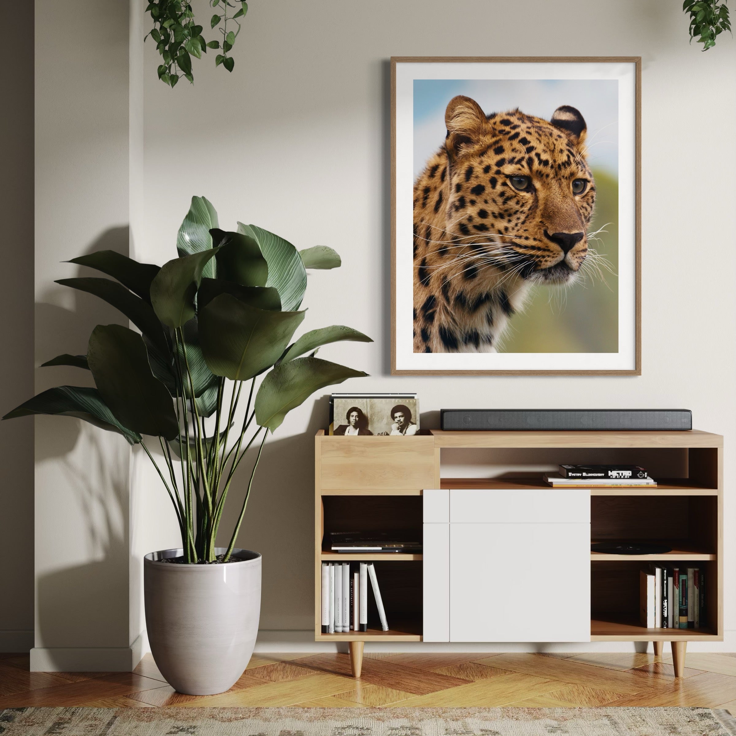 Leopard in the Wild - Moderno Wall Art Wall Art