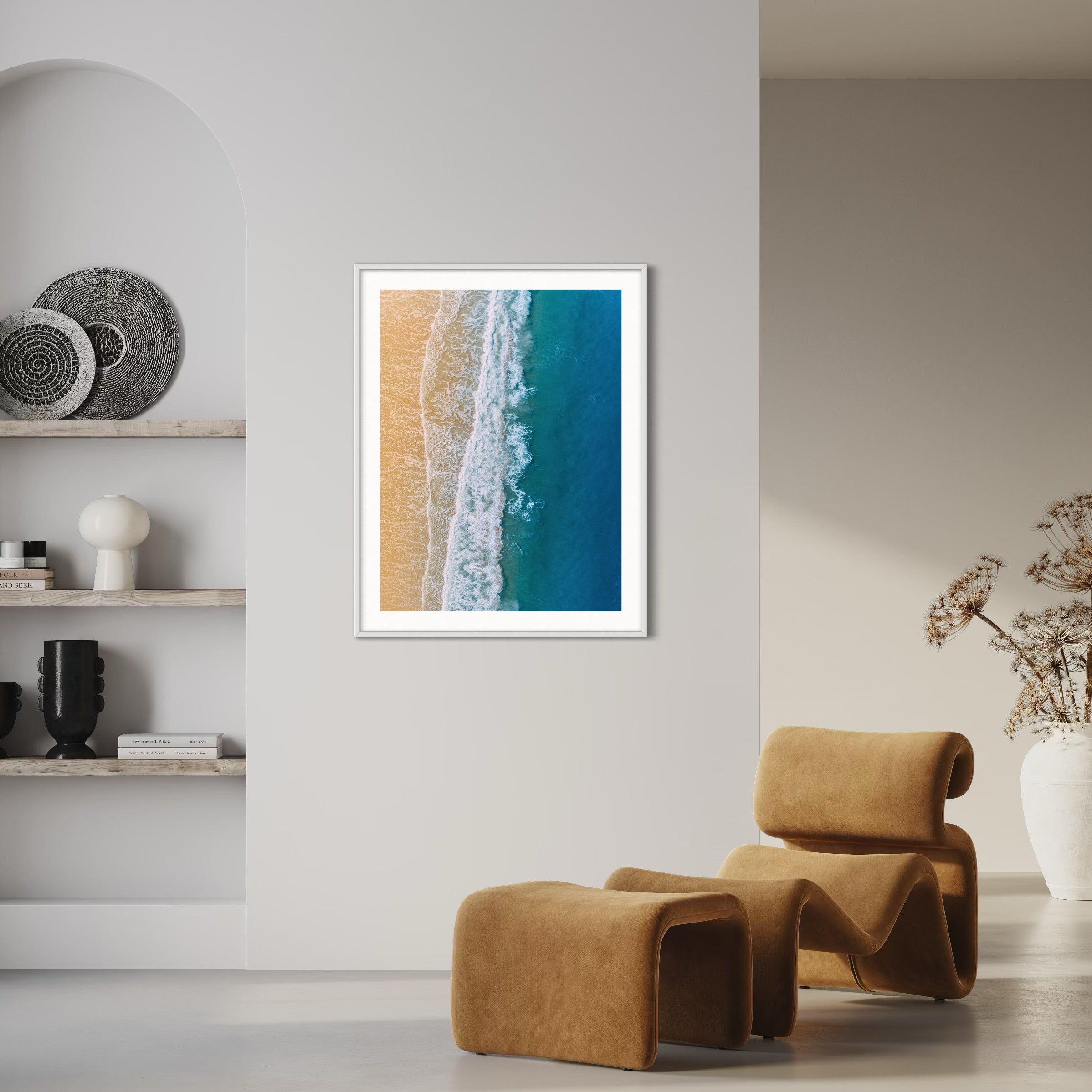 Sea Meets Shore - Moderno Wall Art Wall Art