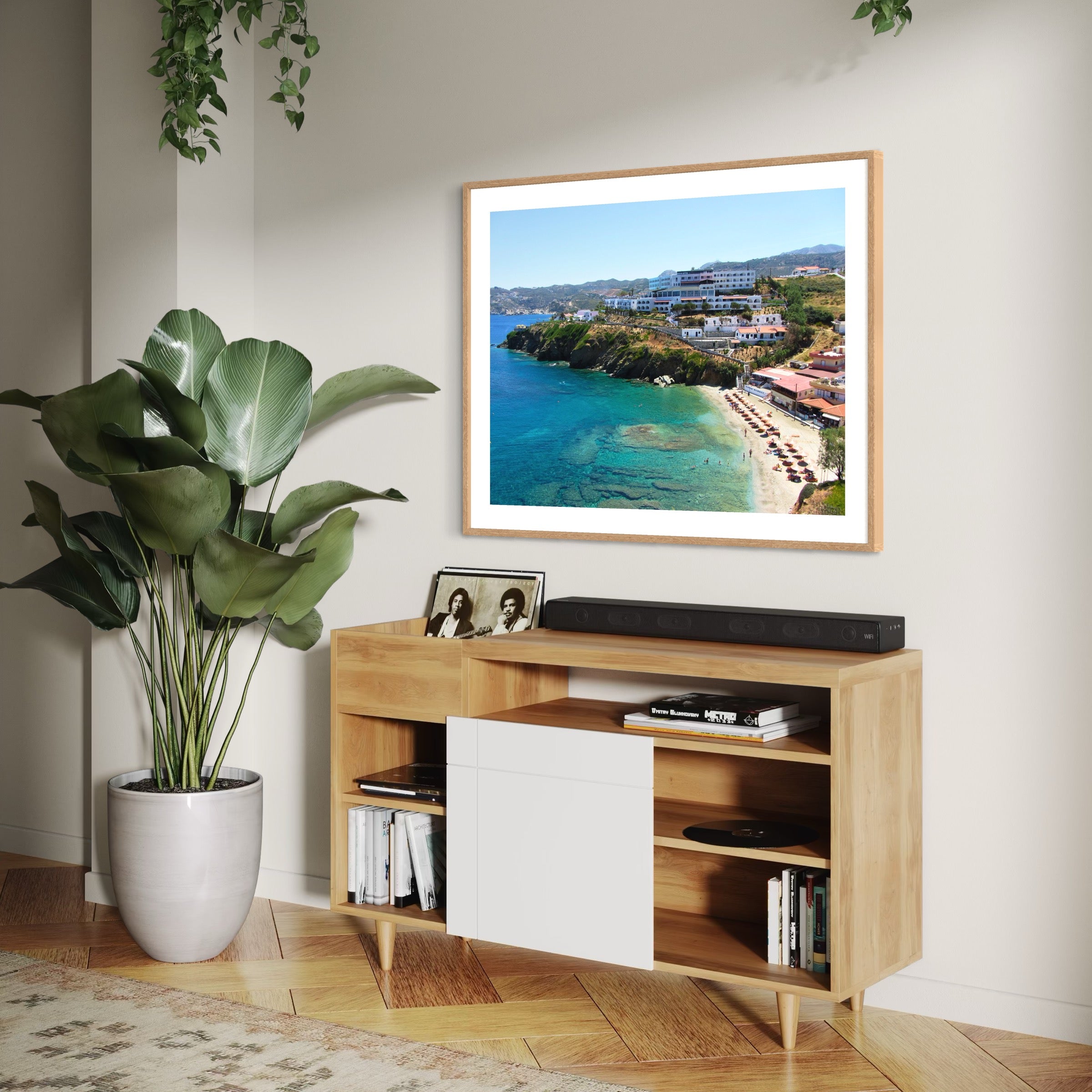 Greek Seaside Bliss - Moderno Wall Art