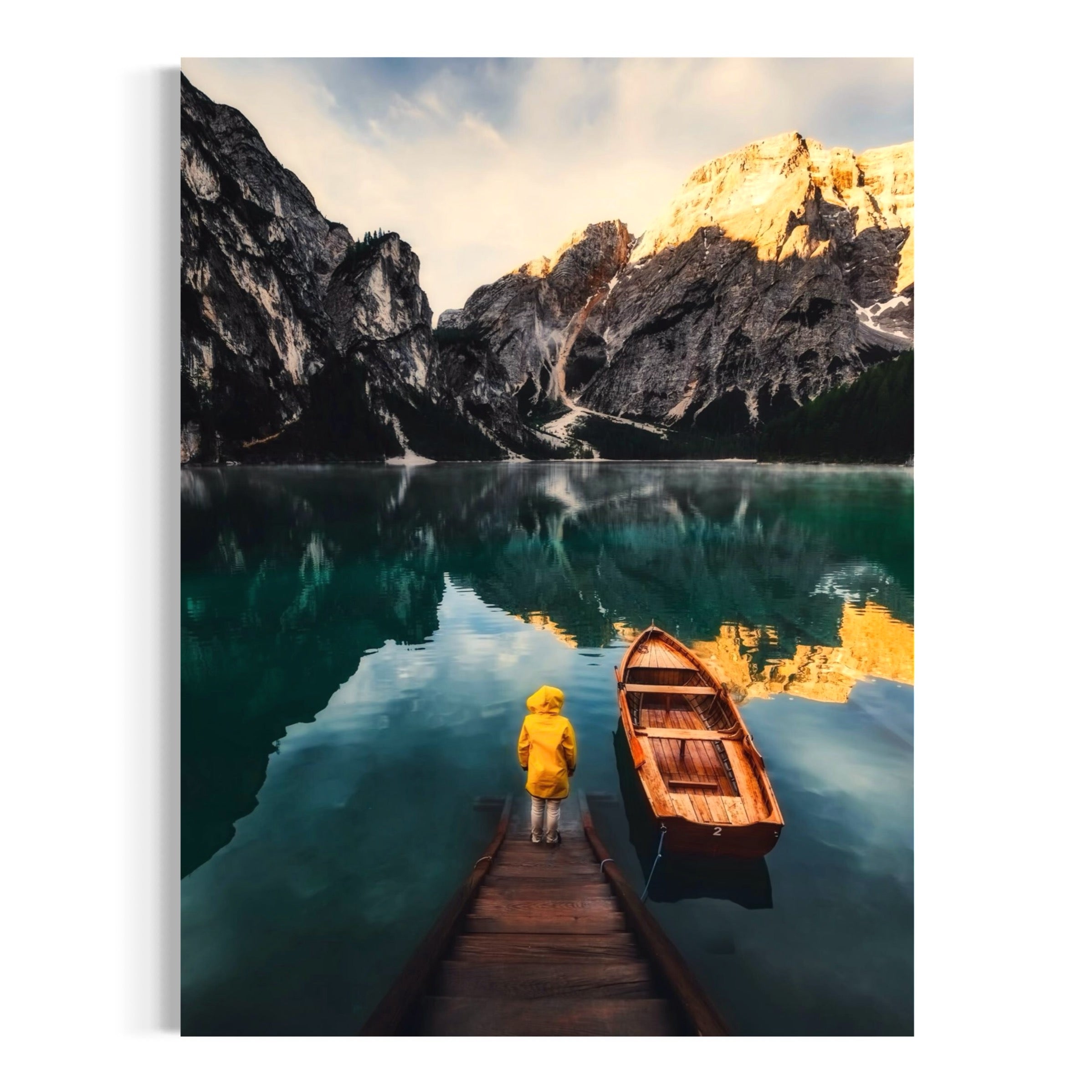 Pier to the Dolomites - Moderno Wall Art Wall Art