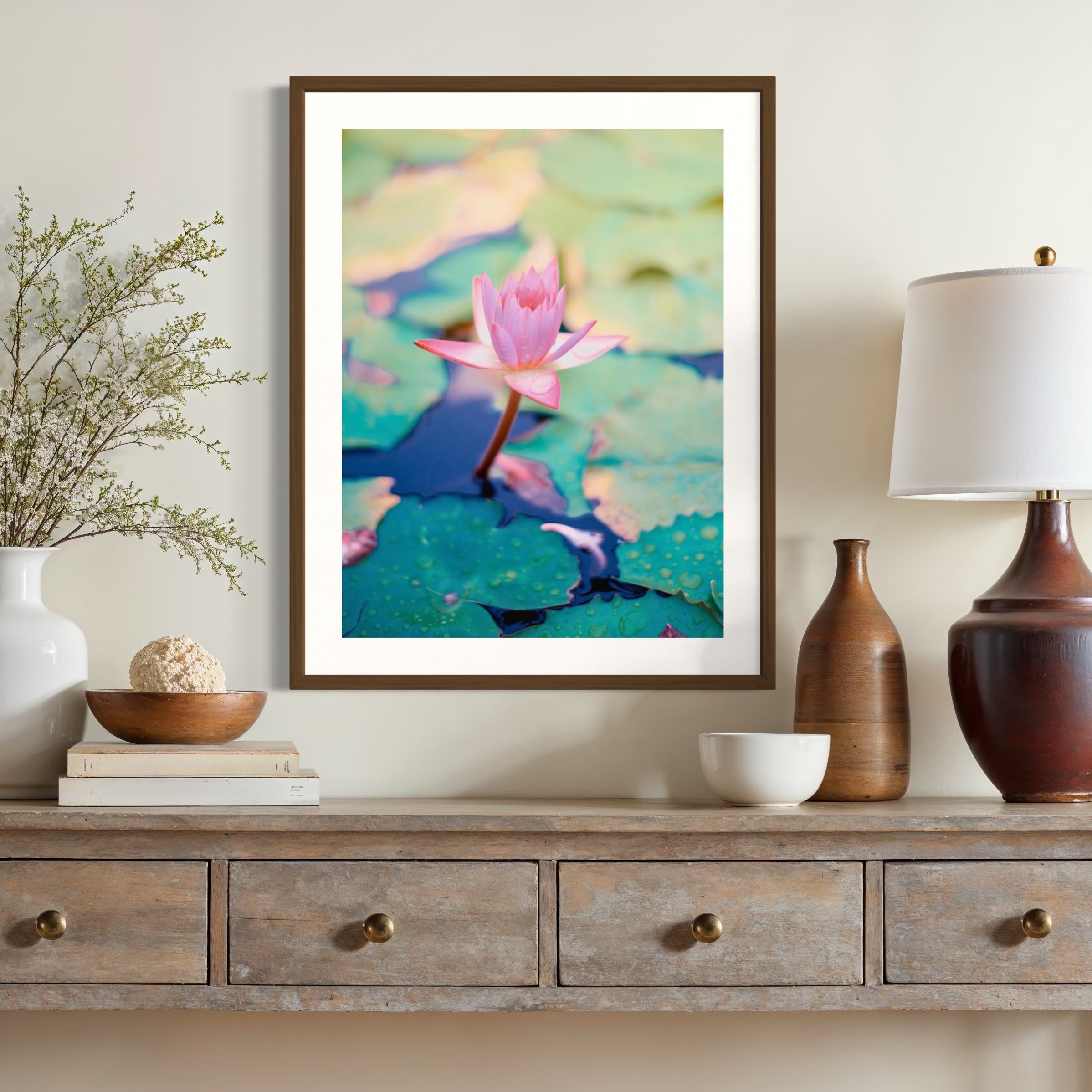 Lotus Flower - Moderno Wall Art Wall Art