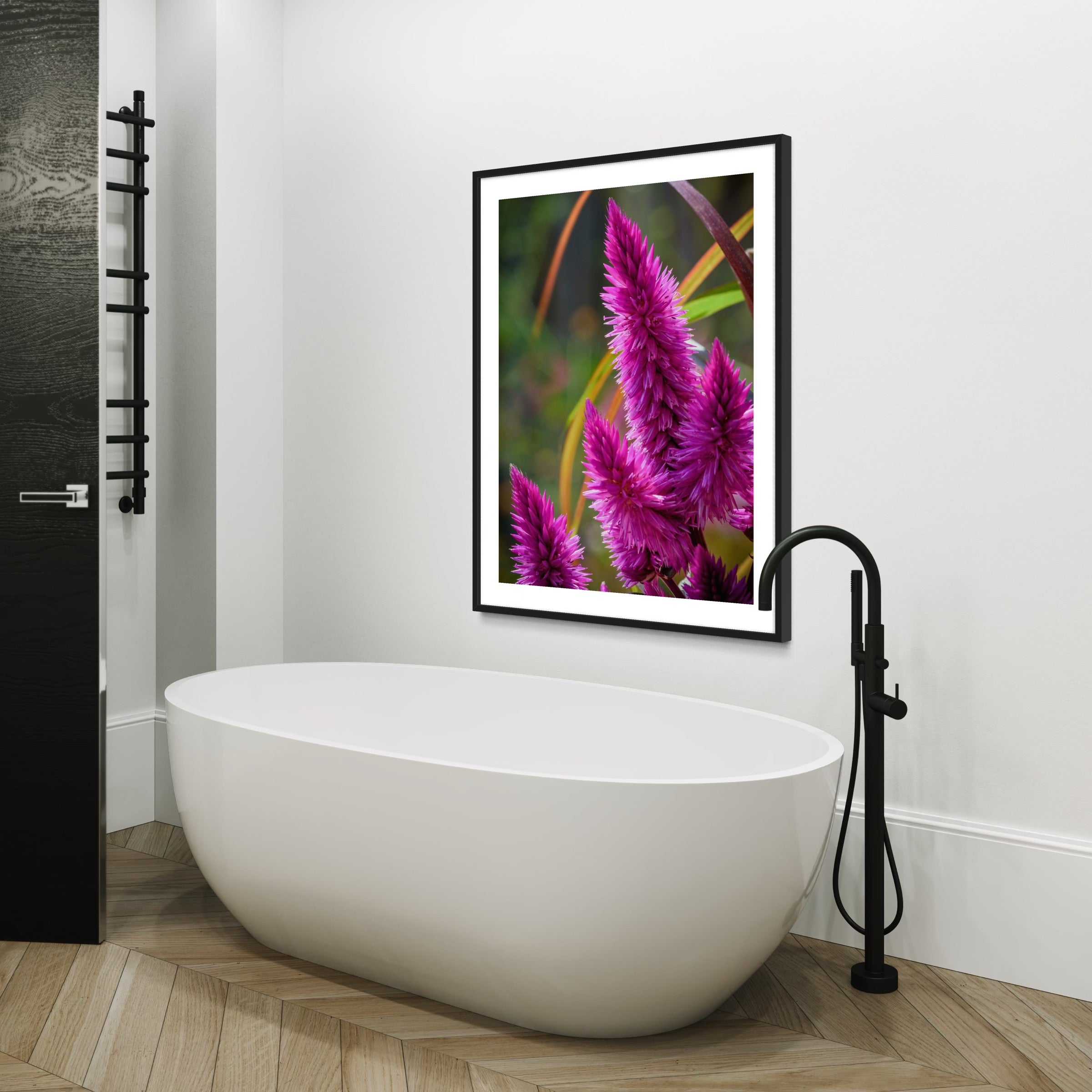 Celosia in Bloom - Moderno Wall Art Wall Art