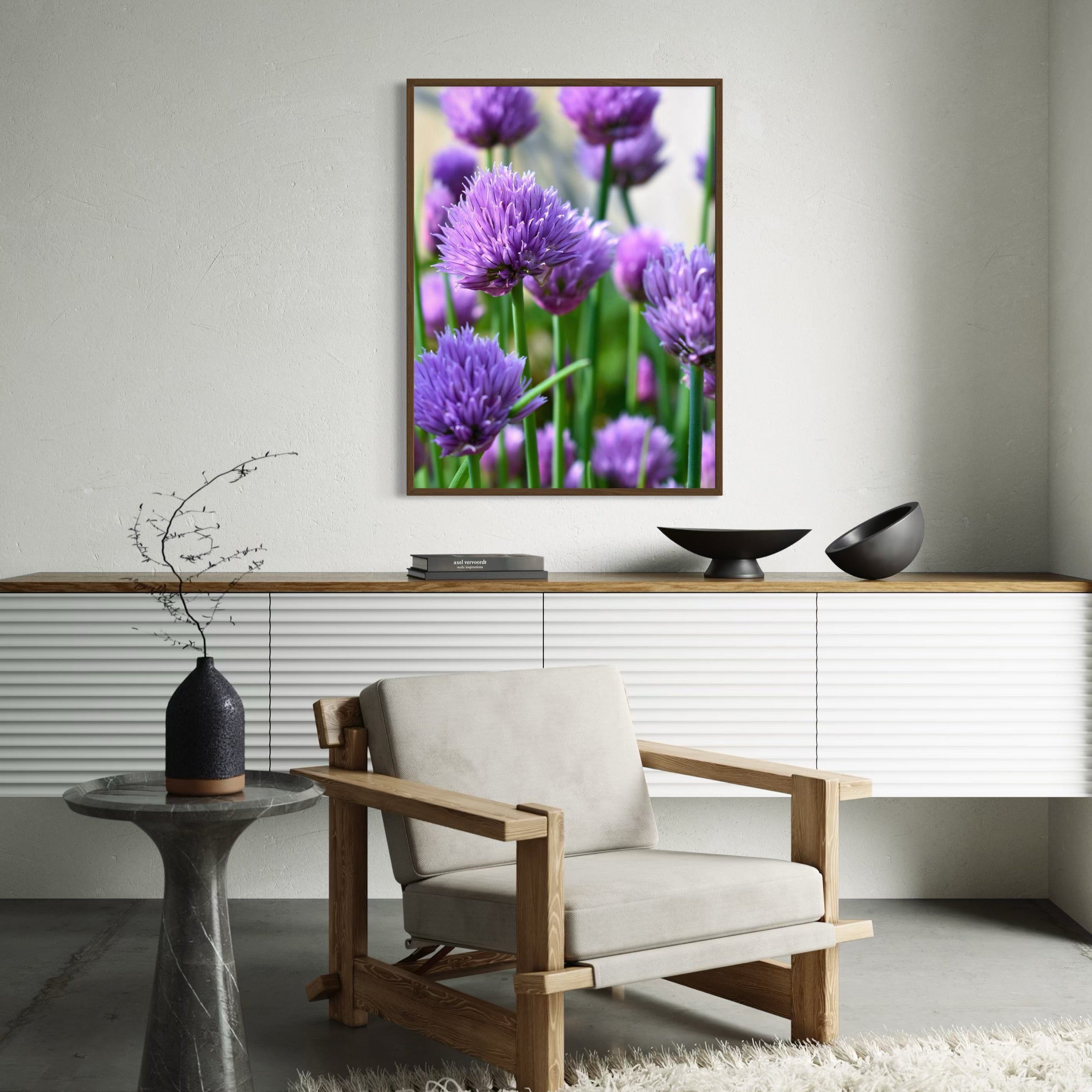Chive Blossoms - Moderno Wall Art Wall Art