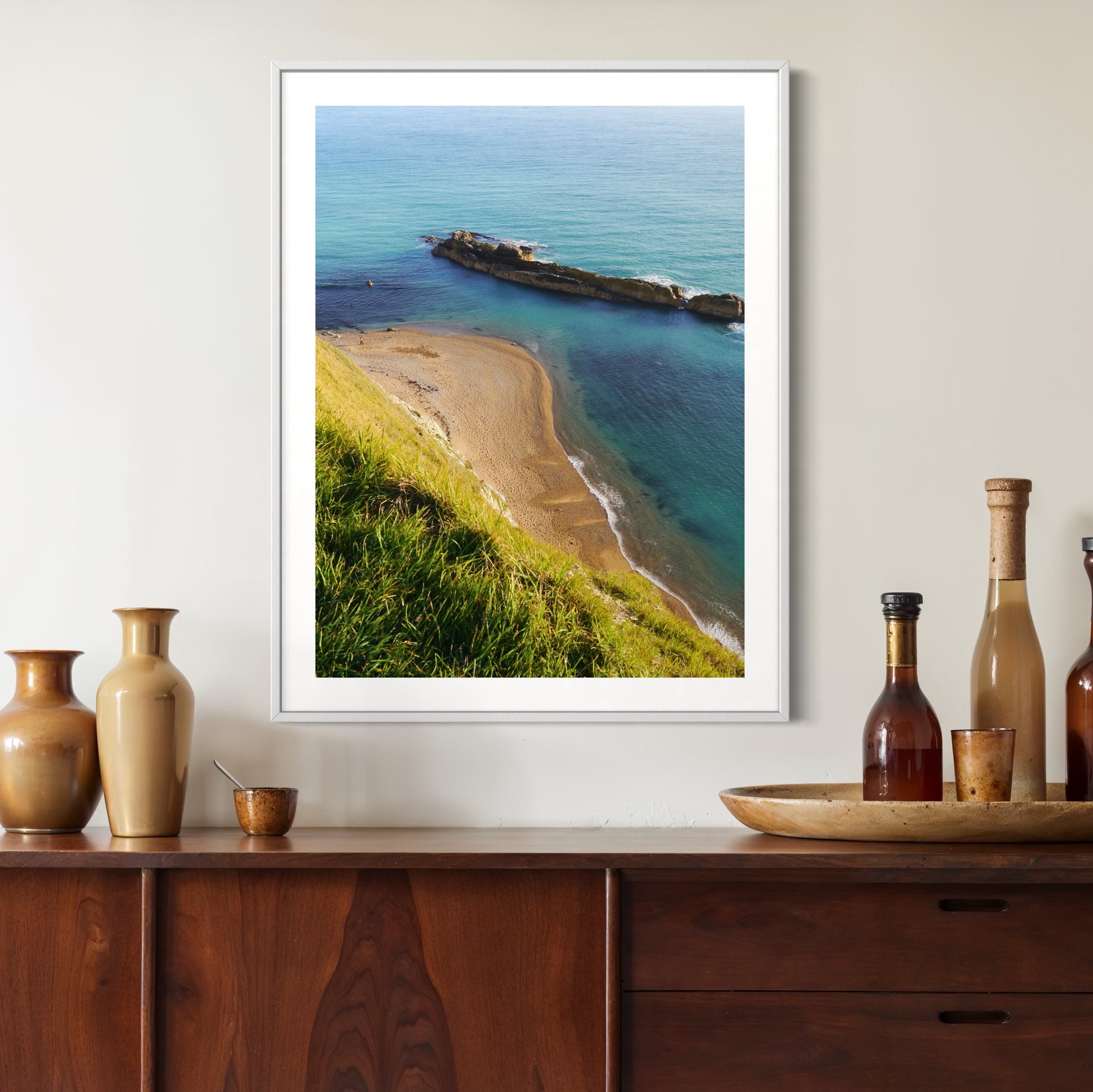 Bournemouth’s Serene Coast - Moderno Wall Art Wall Art