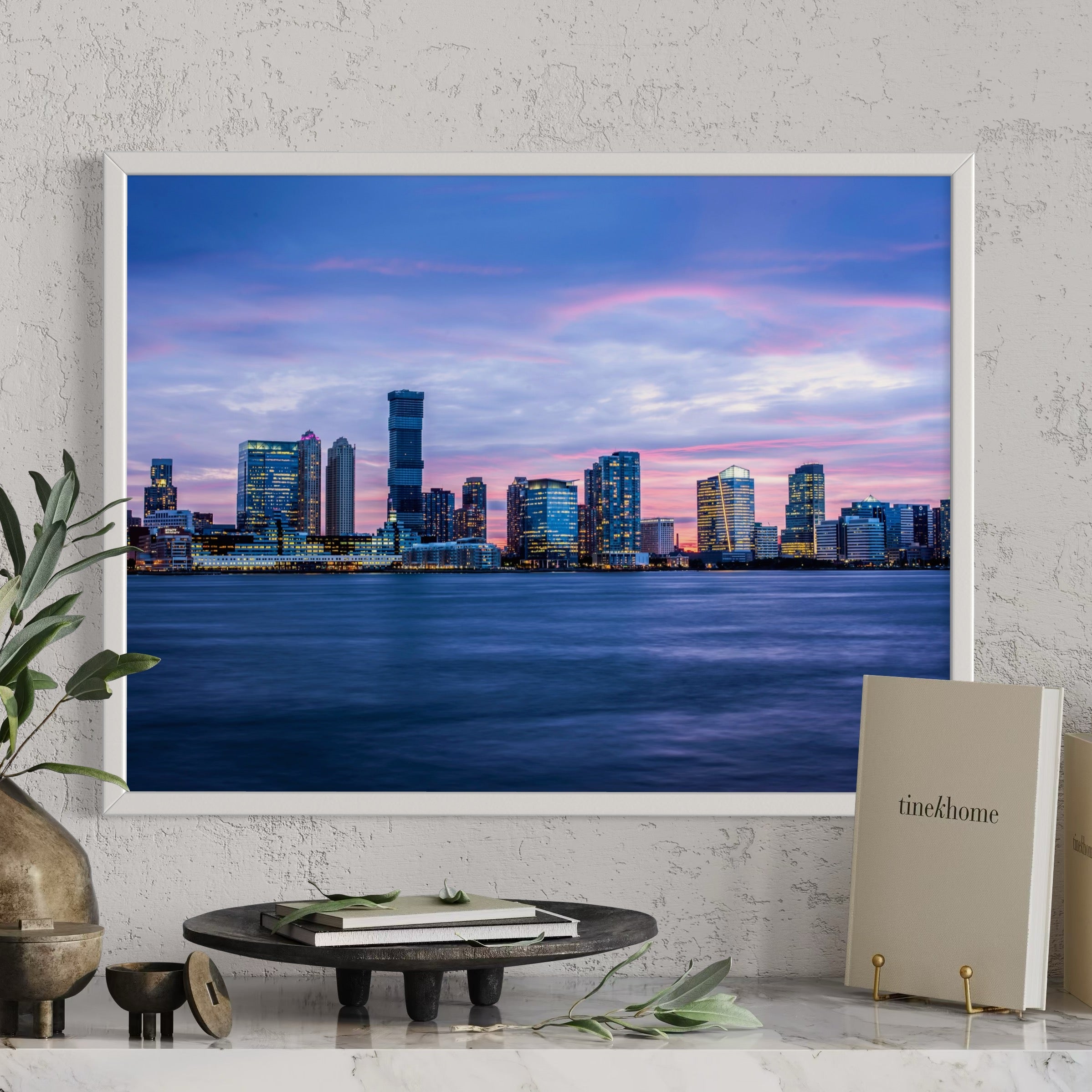 Evening Over the Hudson - Moderno Wall Art Wall Art