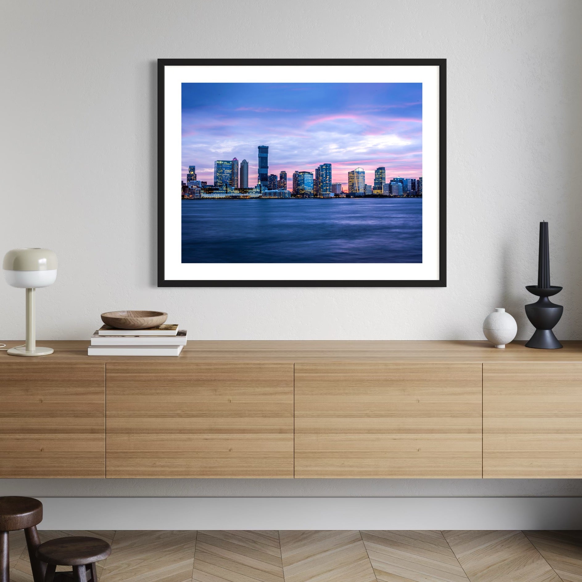 Evening Over the Hudson - Moderno Wall Art Wall Art
