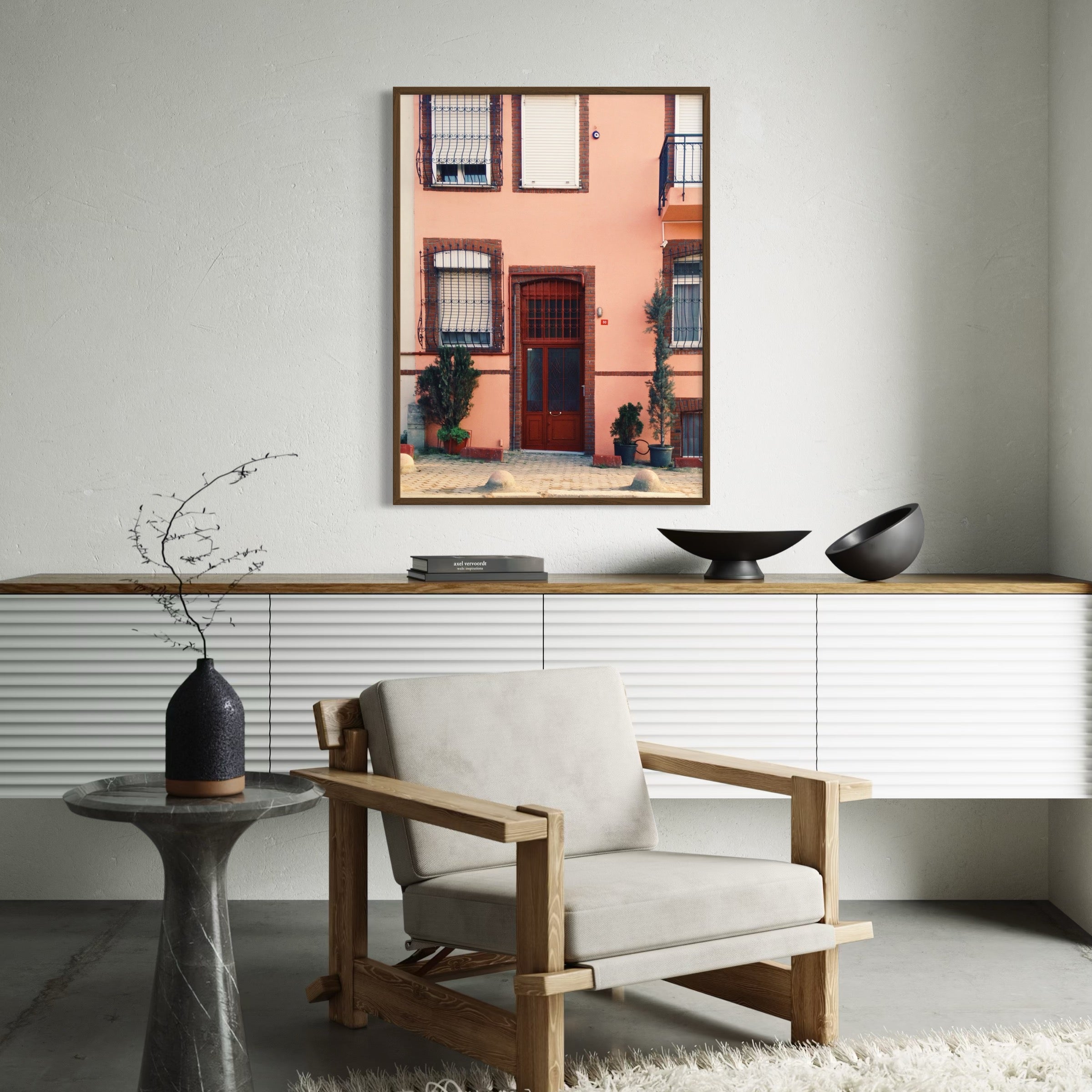 Pink Facade - Moderno Wall Art Wall Art