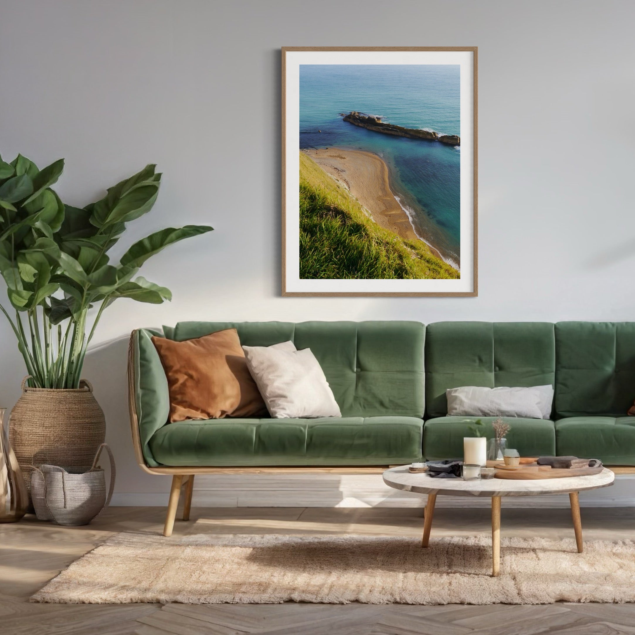 Bournemouth’s Serene Coast - Moderno Wall Art Wall Art