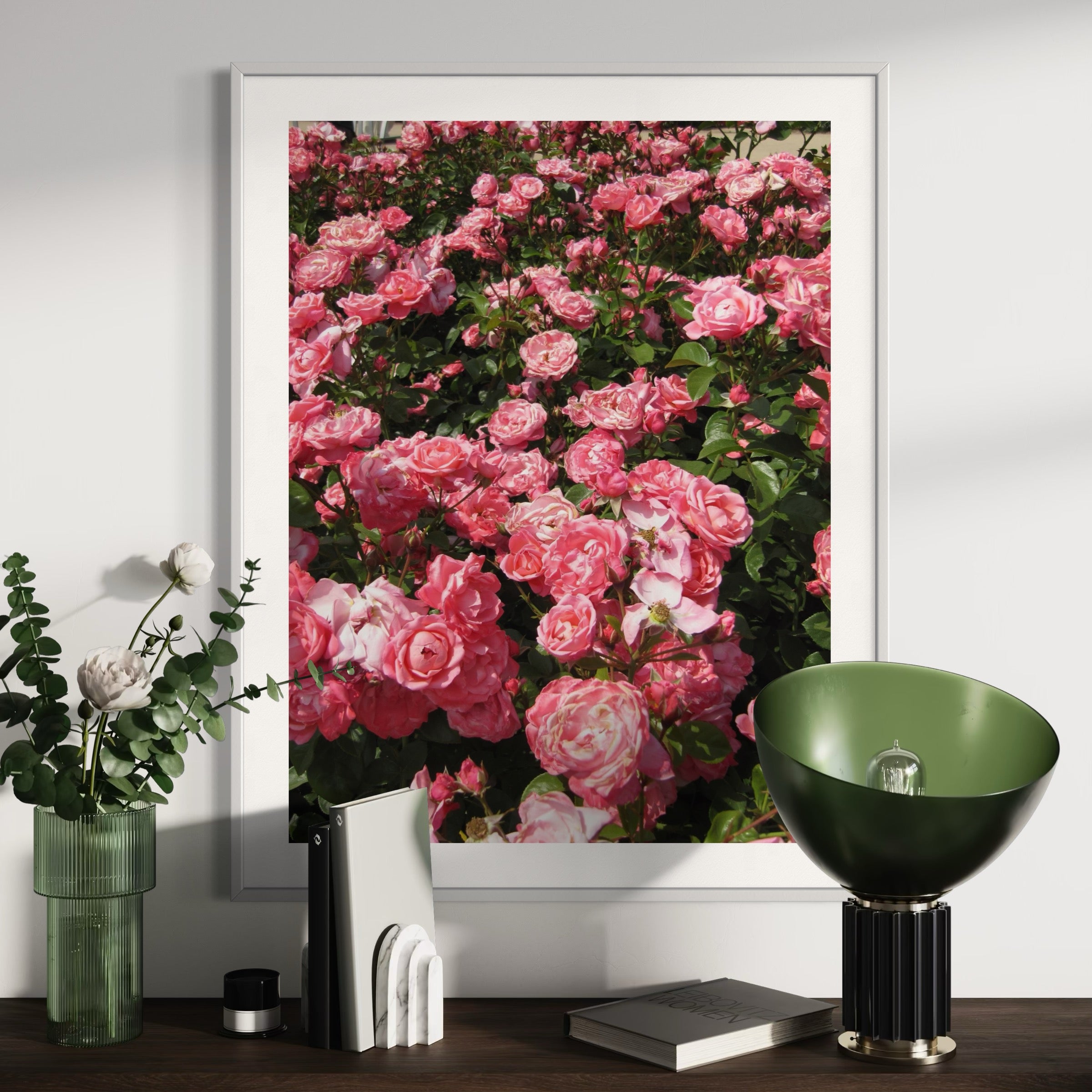 Radiant Rose Garden - Moderno Wall Art Wall Art