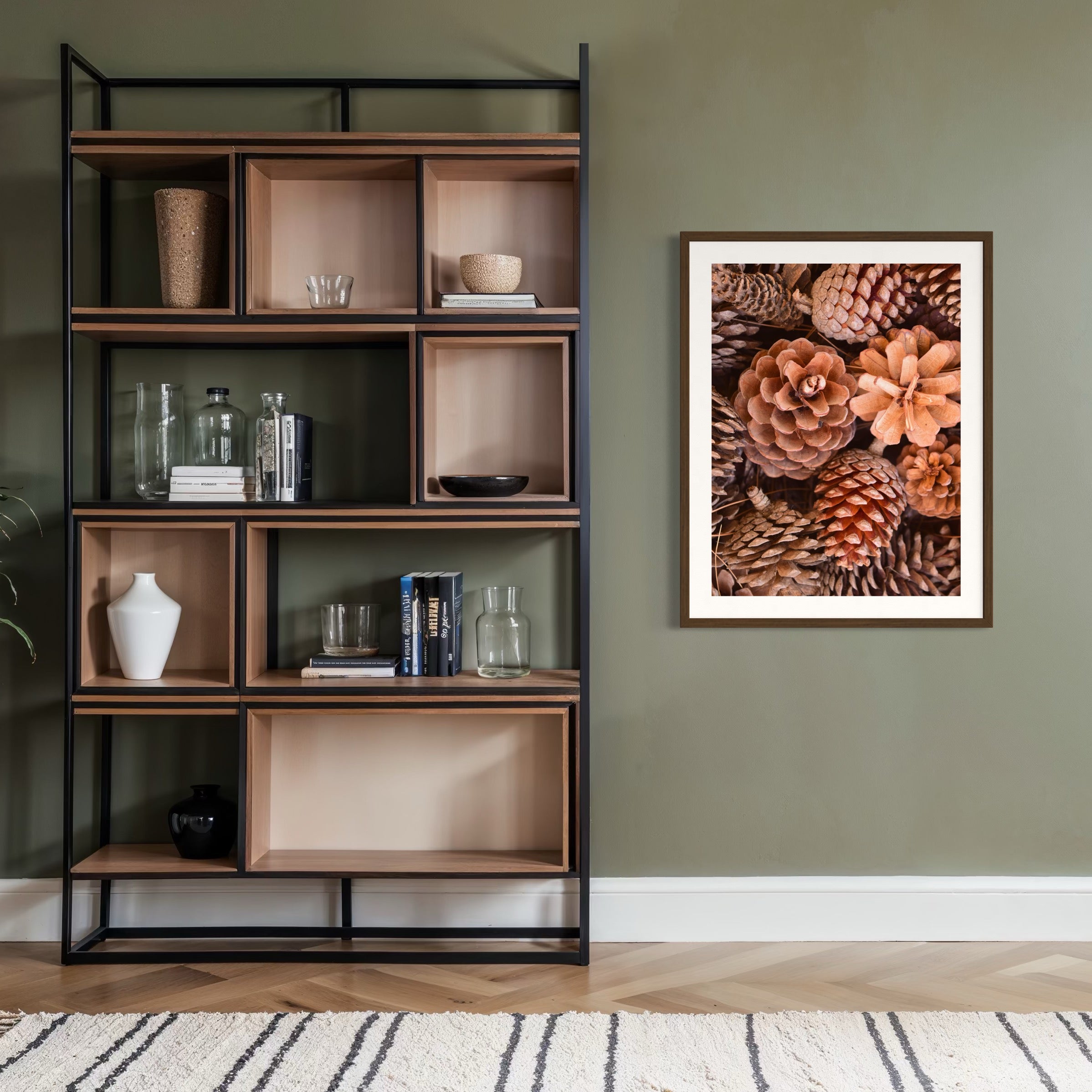 Woodland Pine Cones - Moderno Wall Art Wall Art