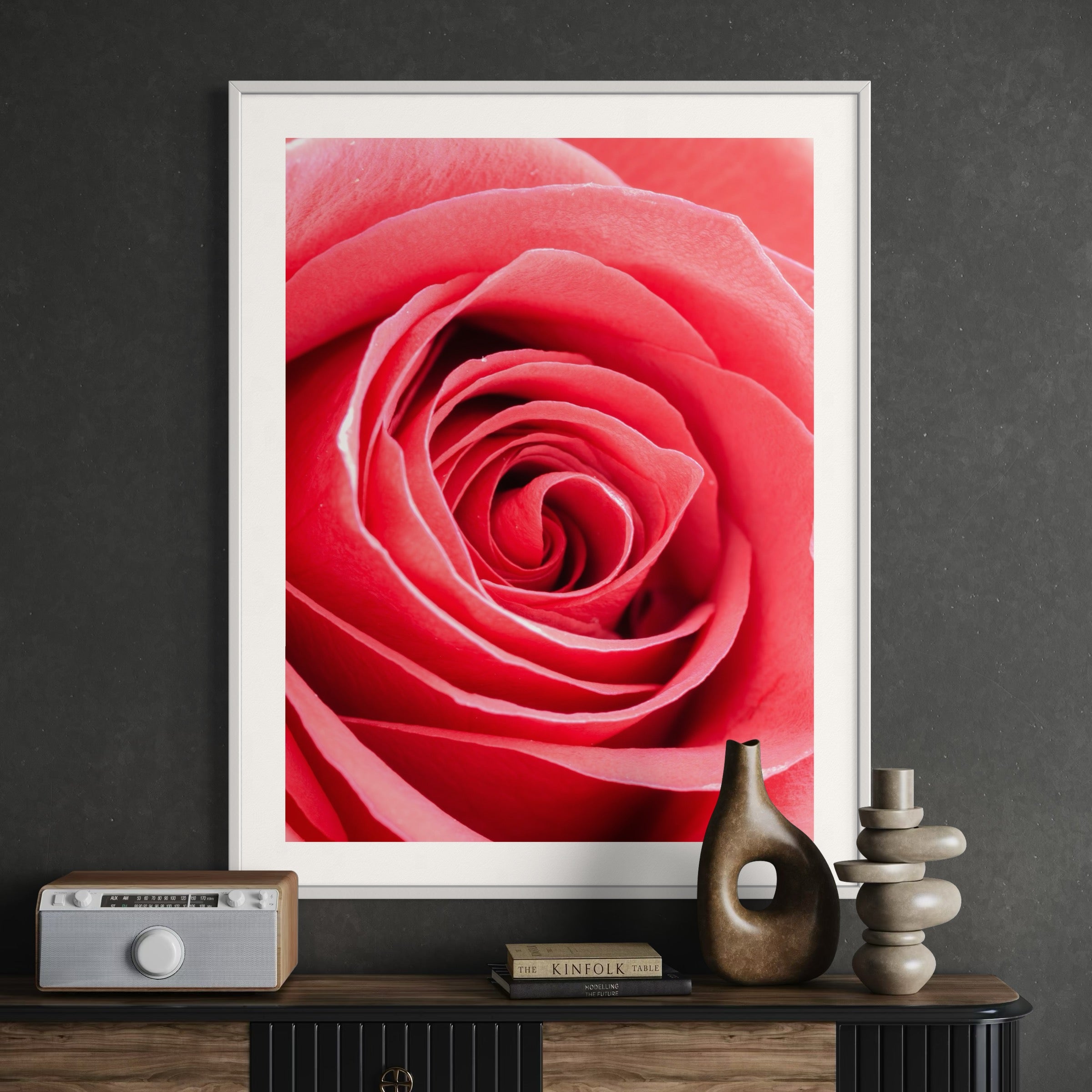 Pink Spiral - Moderno Wall Art Wall Art
