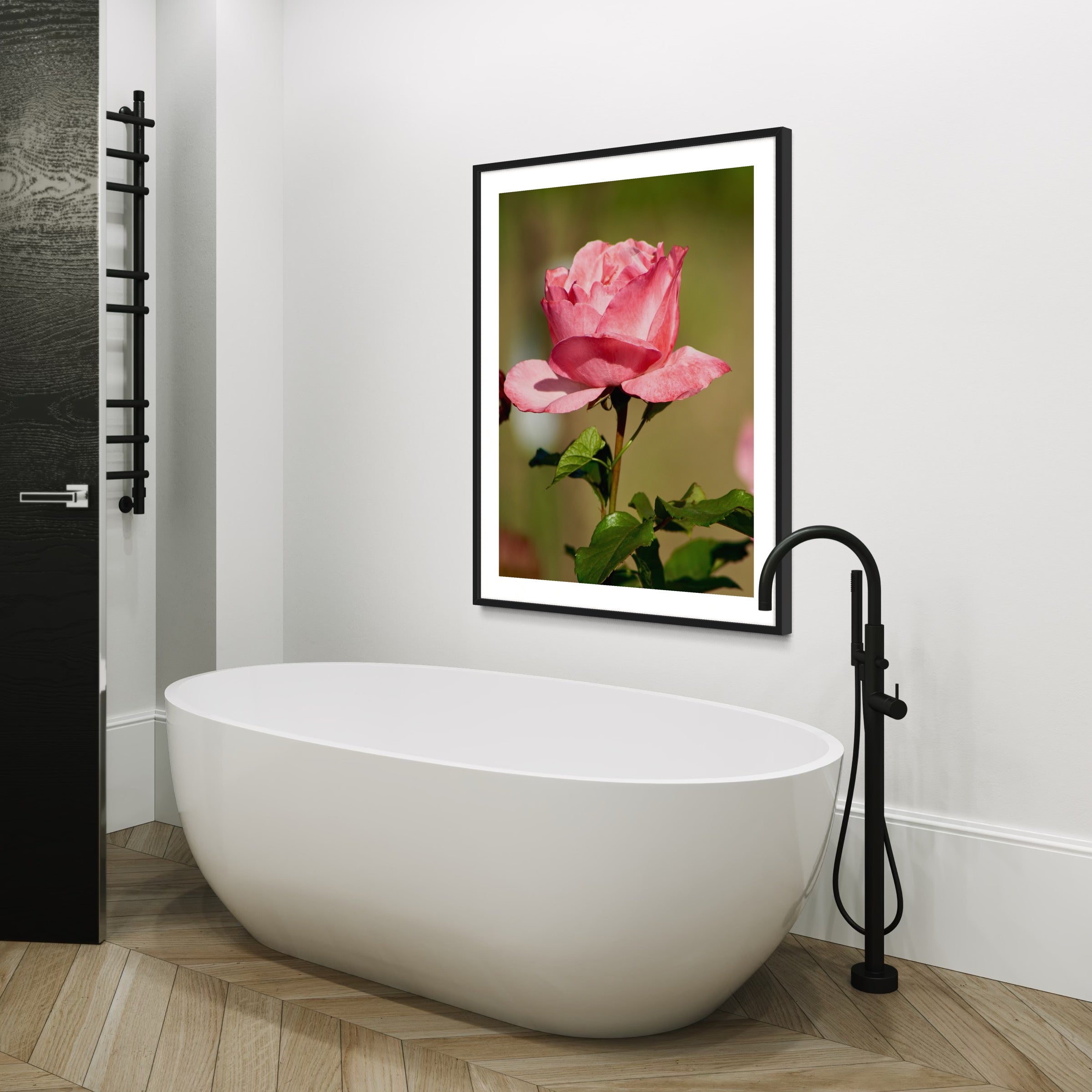 Sunlit Rose - Moderno Wall Art Wall Art