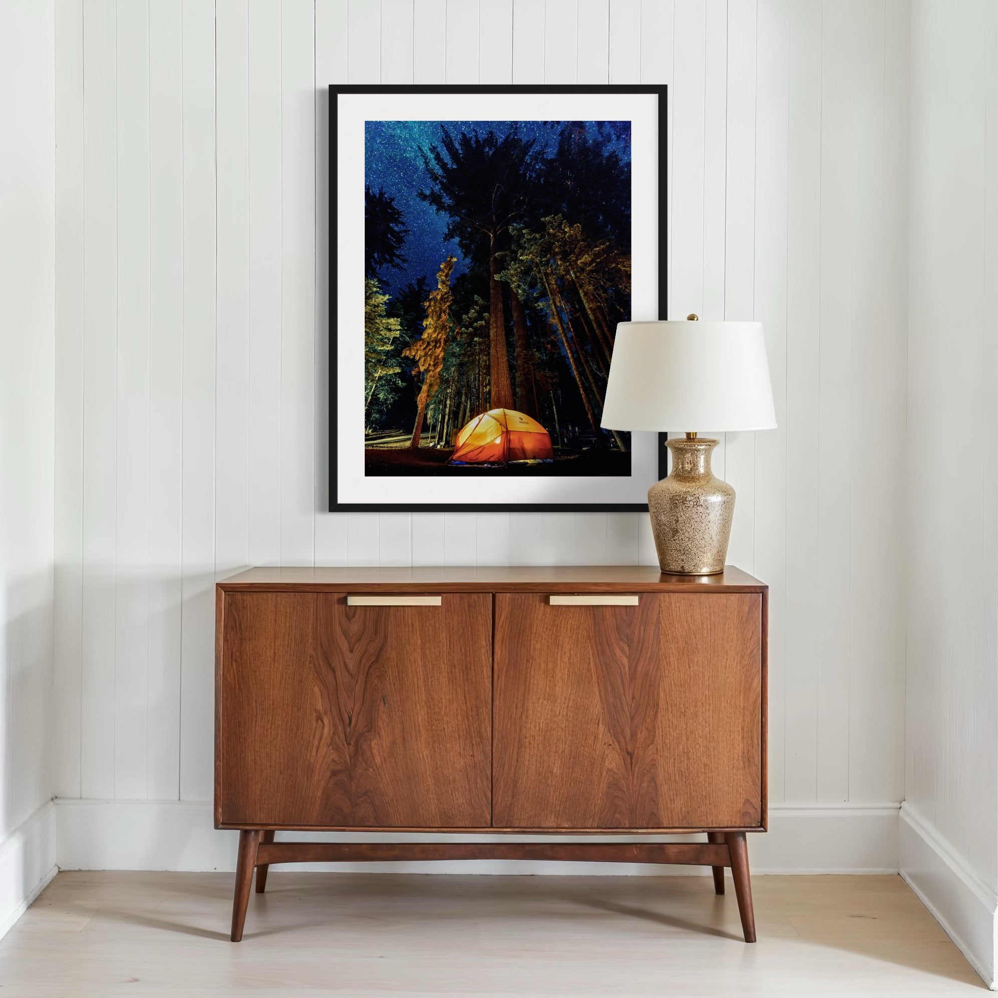 Camping in the Wilderness - Moderno Wall Art Wall Art