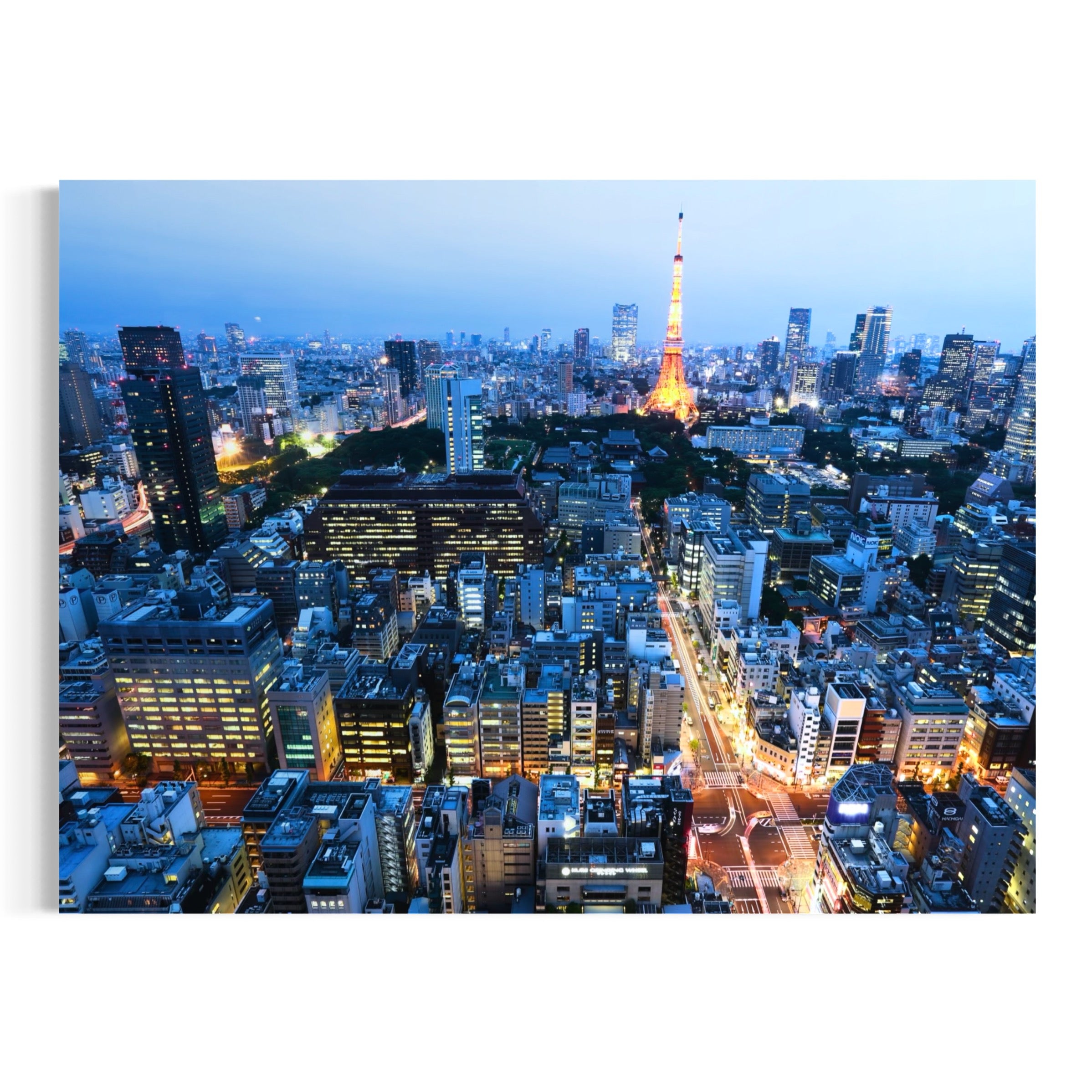 Tokyo Tower at Dusk - Moderno Wall Art Wall Art