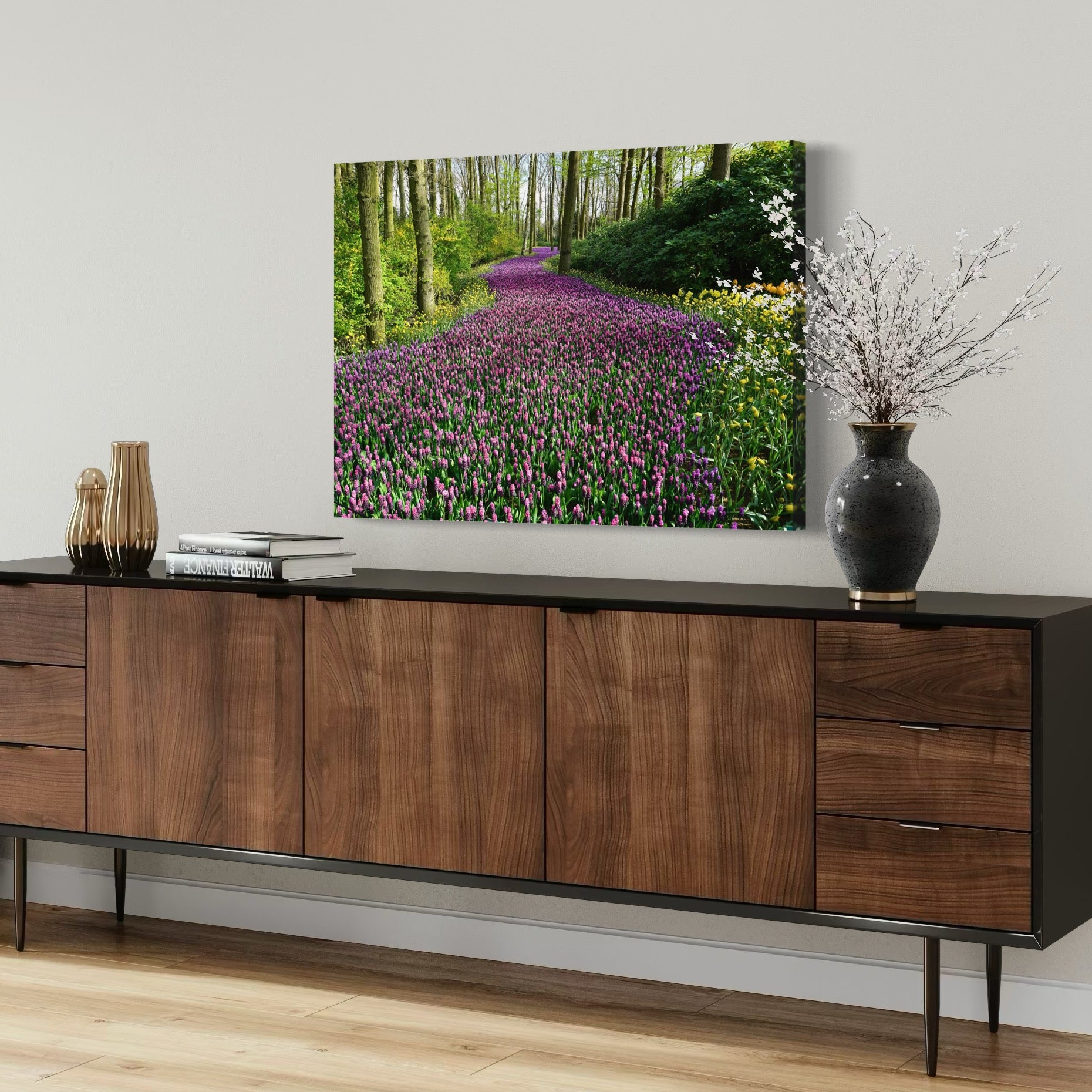 Lavender Pathway - Moderno Wall Art Wall Art