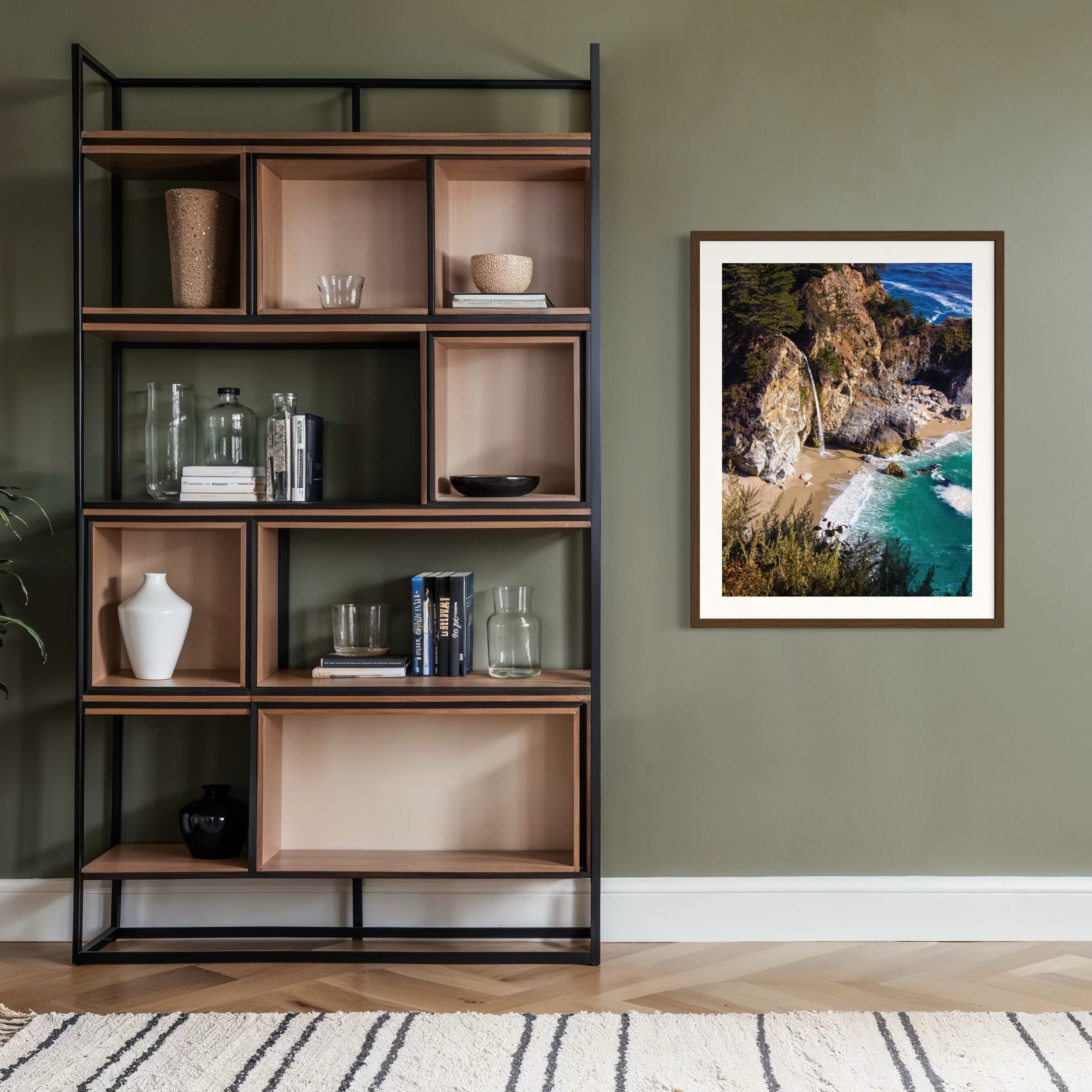 Tides of Big Sur - Moderno Wall Art Wall Art