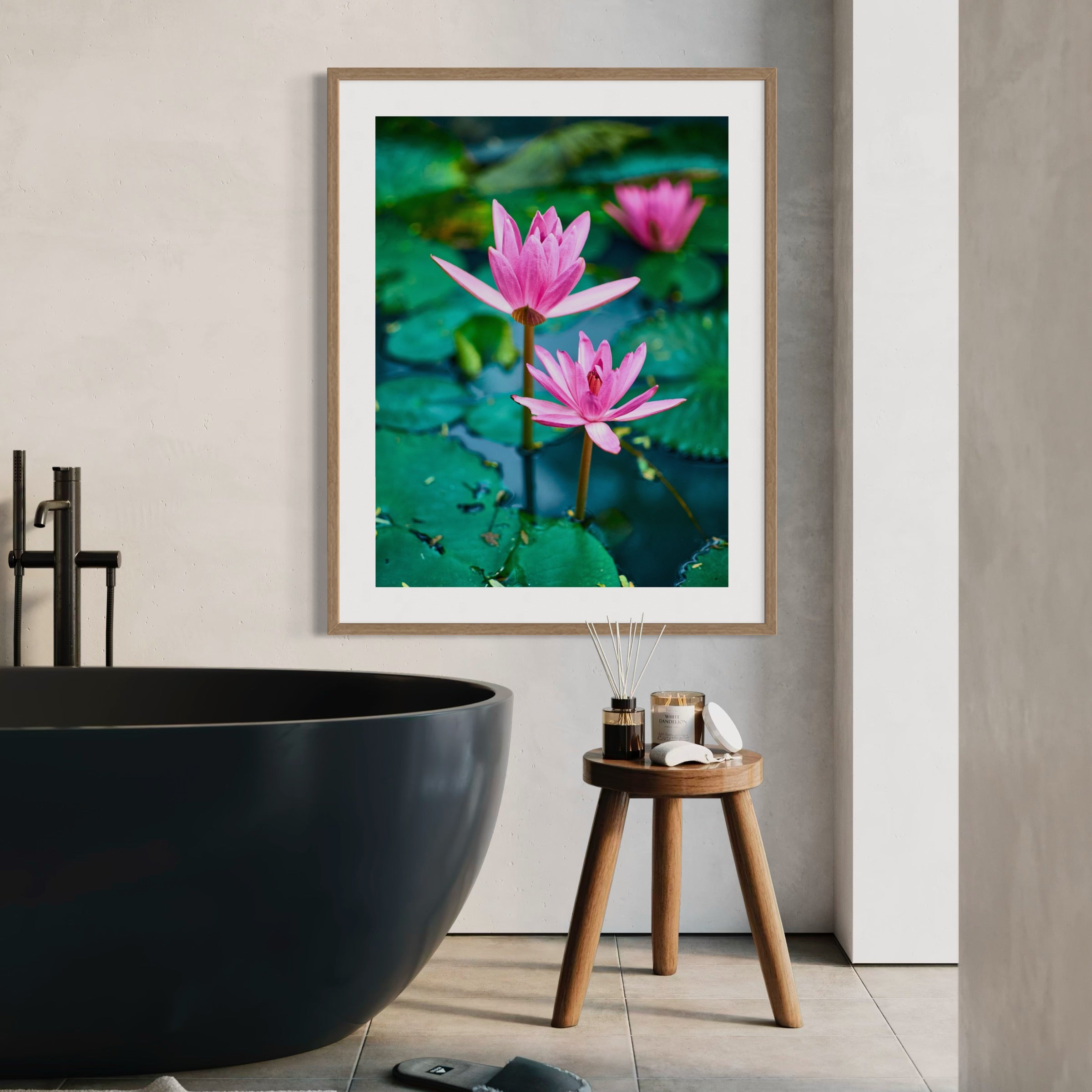 Water Lilies - Moderno Wall Art Wall Art