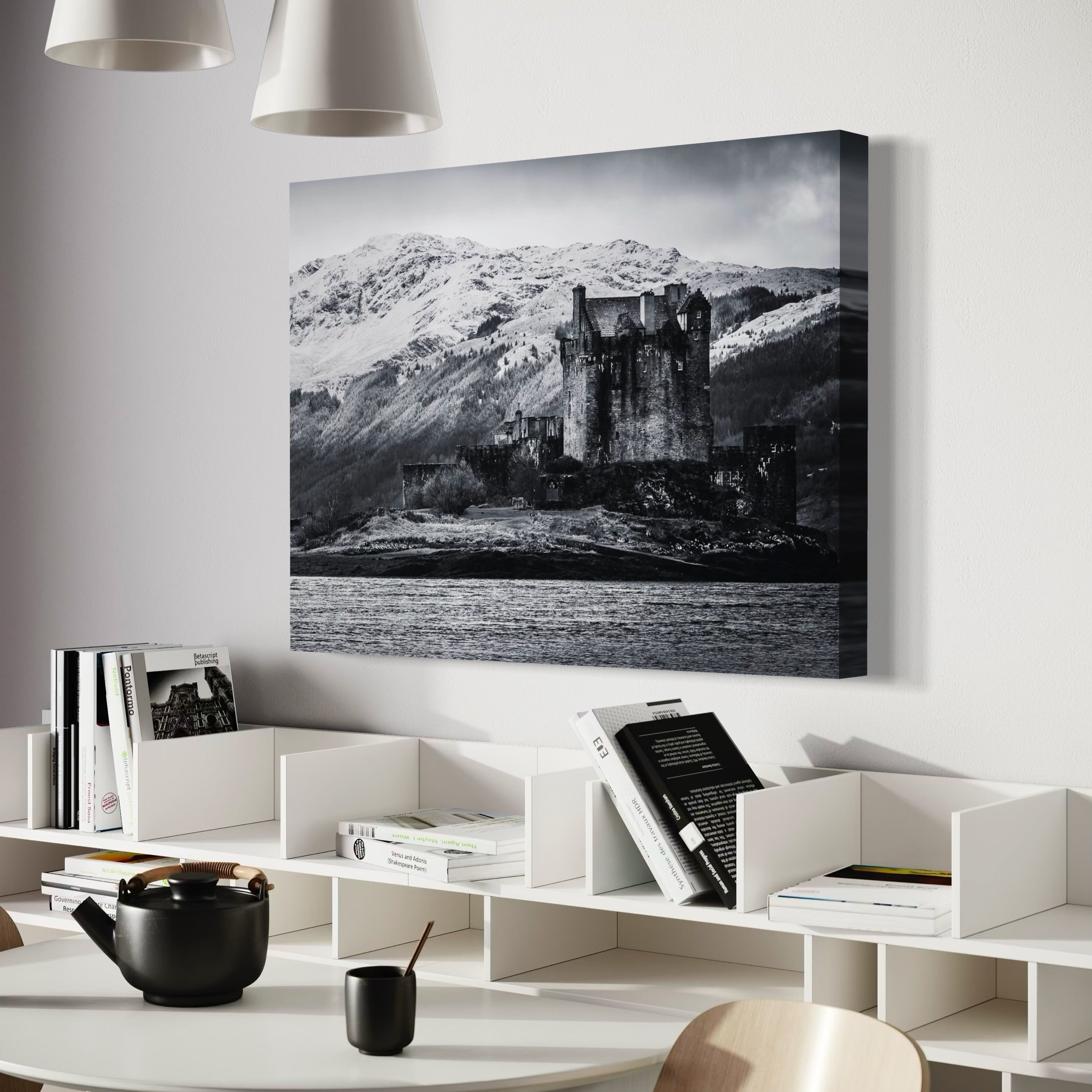 Castle on the Loch - Moderno Wall Art Wall Art