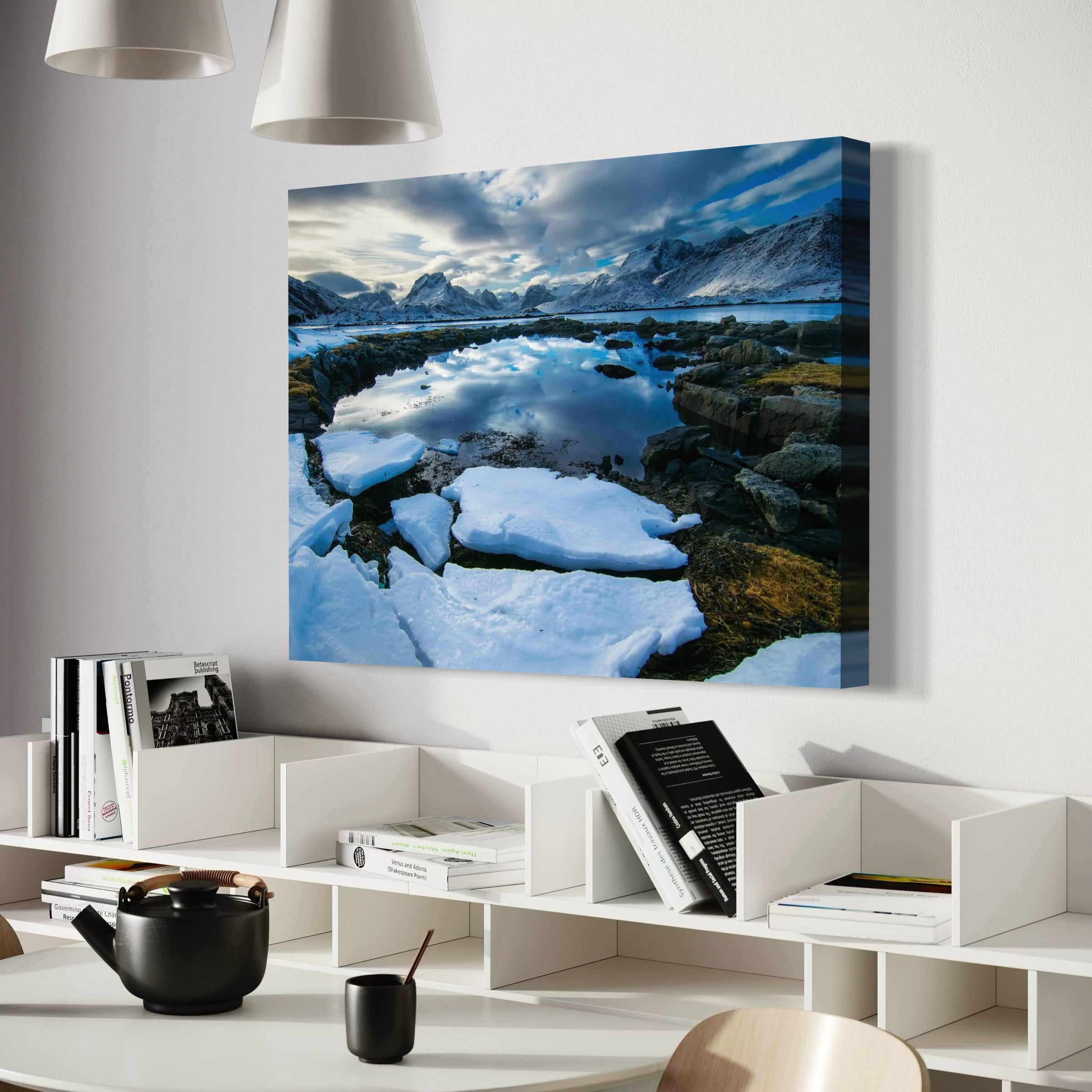 Skies Over Still Water - Moderno Wall Art Wall Art