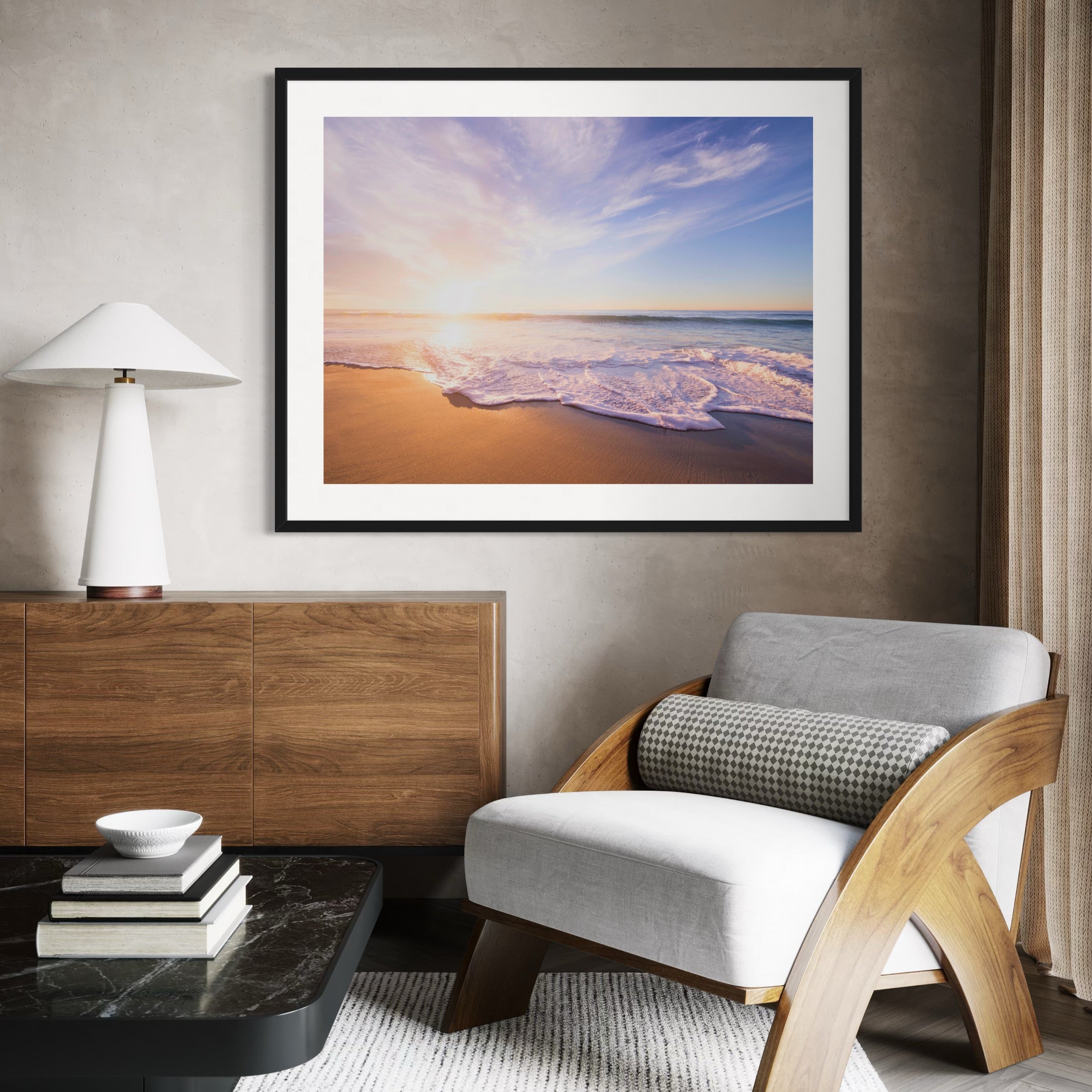 Shoreline Glow - Moderno Wall Art Wall Art