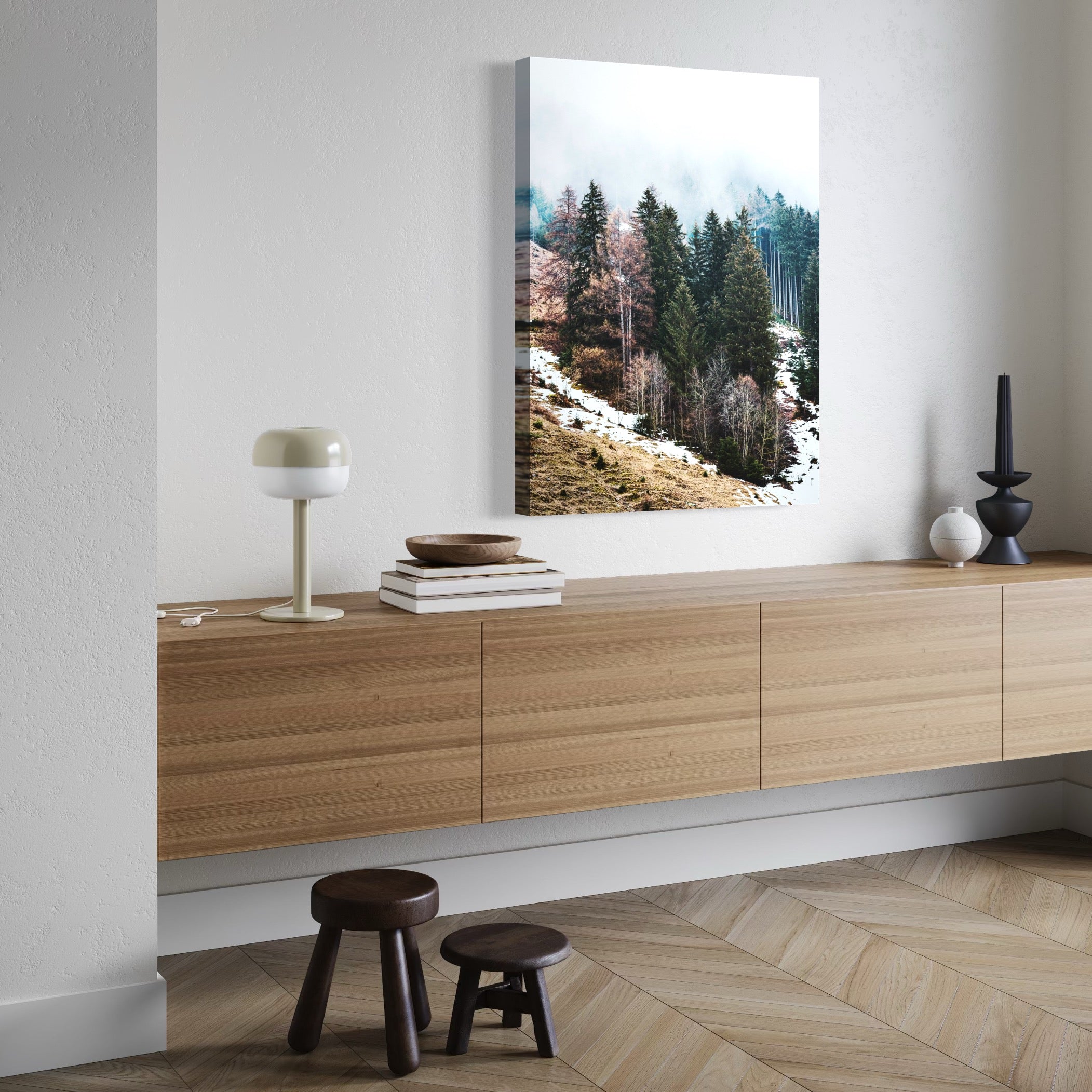 Moody Fall Forest - Moderno Wall Art Wall Art