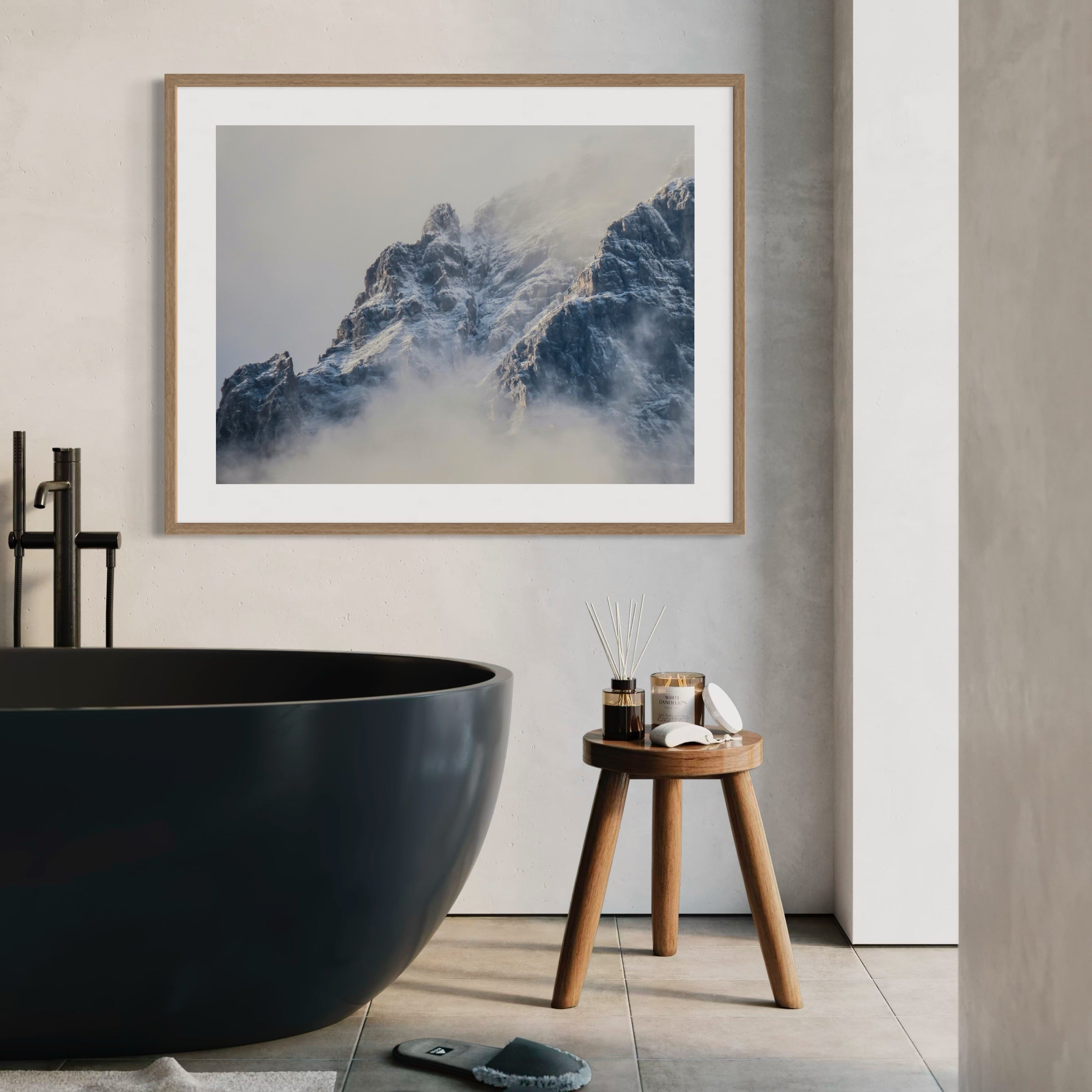 Misty Mountains of Austria - Moderno Wall Art Wall Art