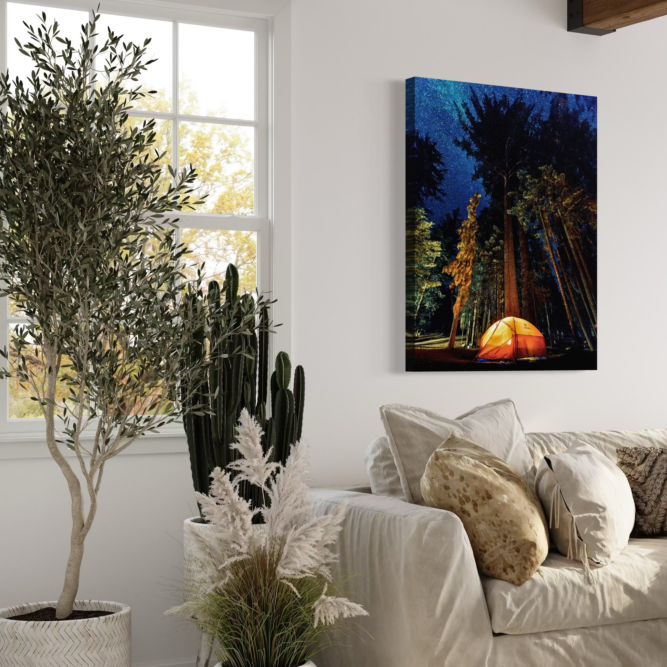 Camping in the Wilderness - Moderno Wall Art Wall Art